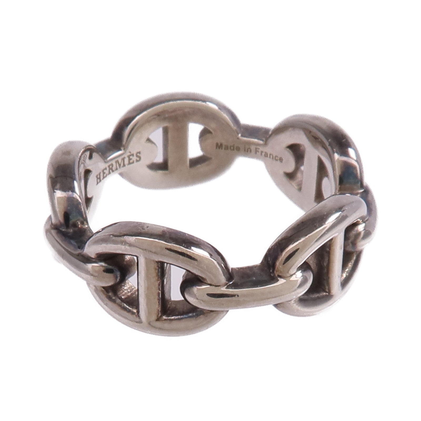HERMES 925純銀Chaine d'ancre Ring戒指Hermes#50/US#5.25