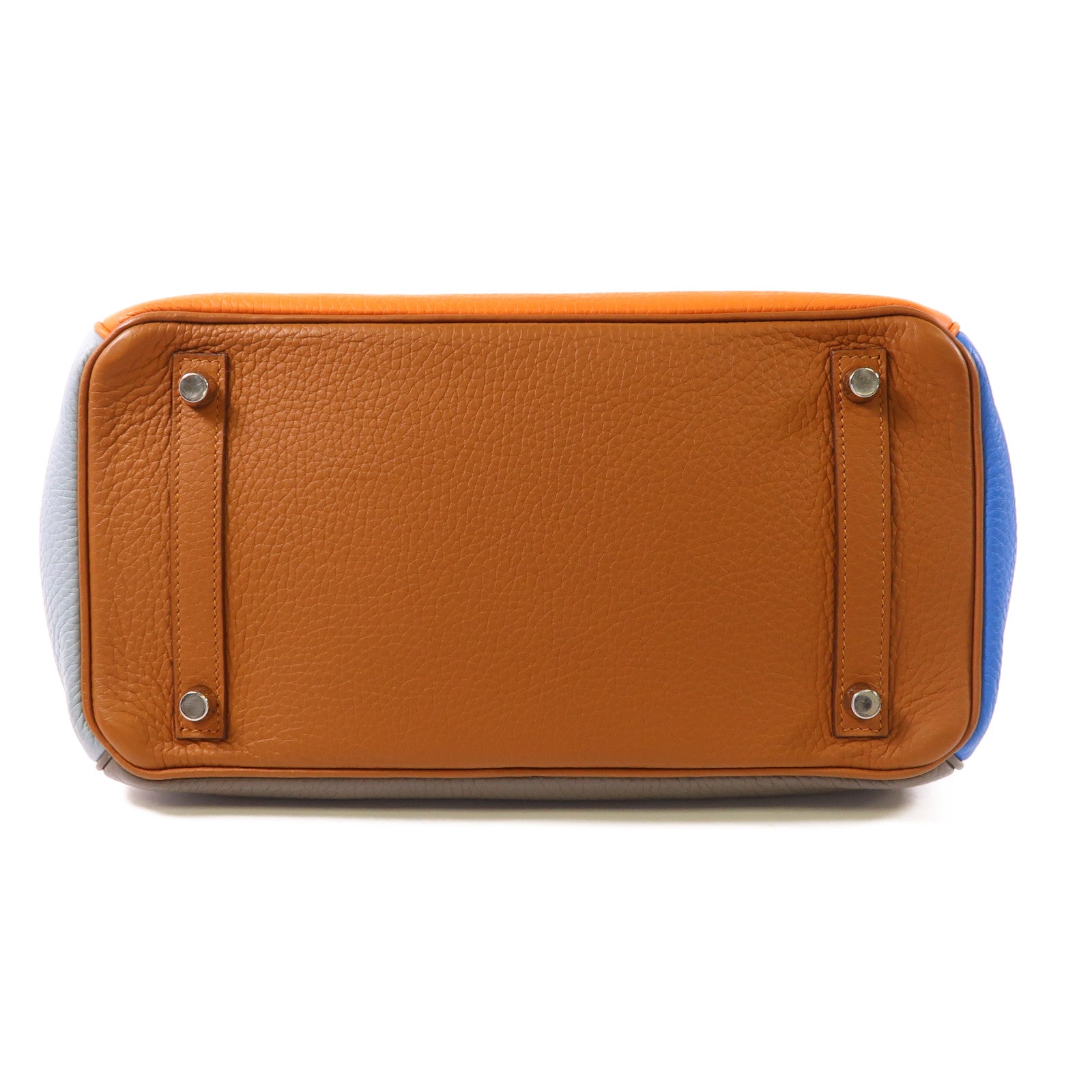 HERMES Clemence皮革Birkin 30銀扣手挽袋