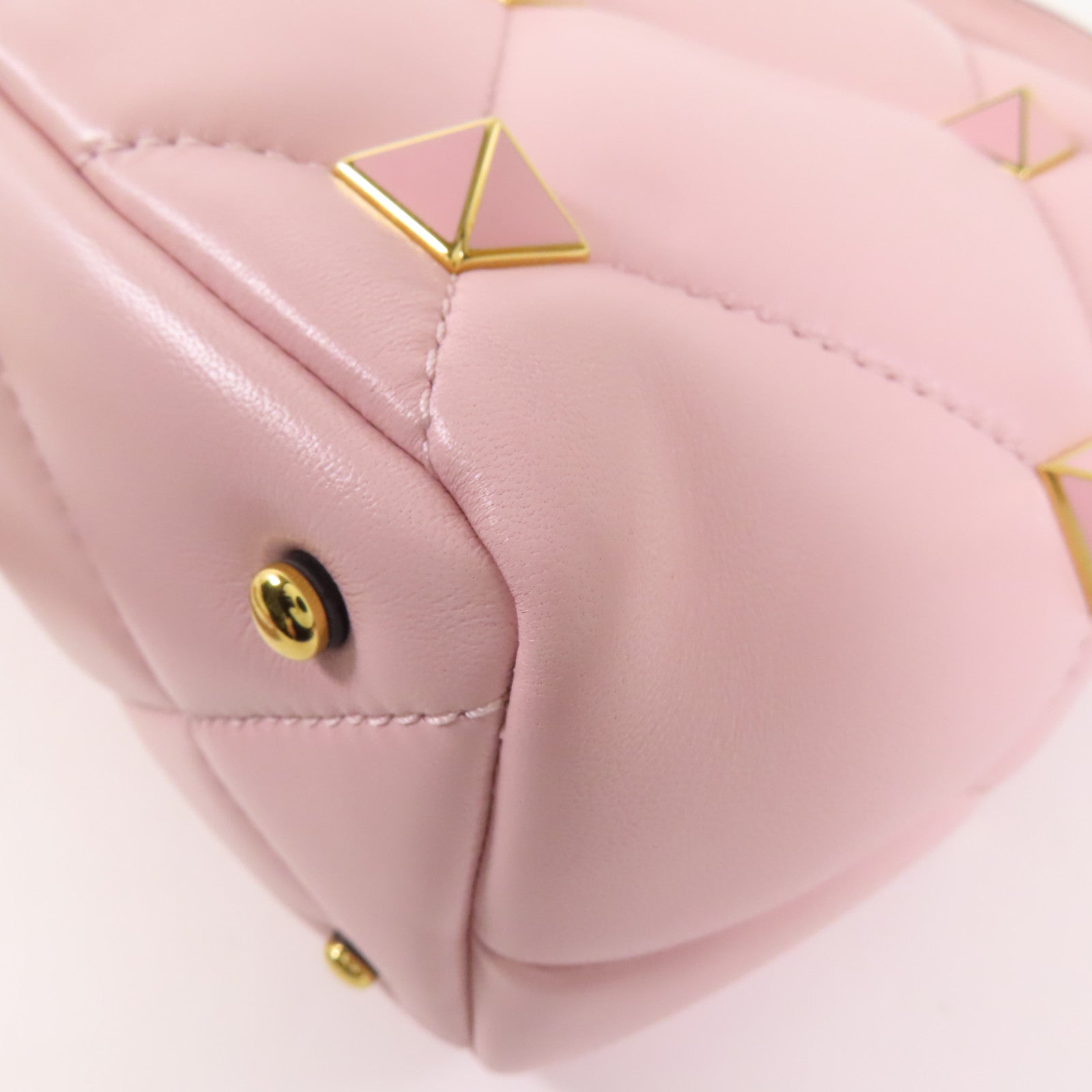 Valentino 牛皮皮革Roman Stud 2 Way Bag金扣鏈帶手挽肩背兩用袋
