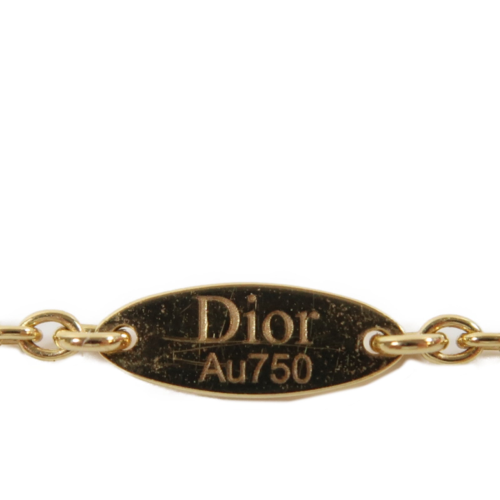 Dior 18K黃金Rose Des Vents項鍊#42cm