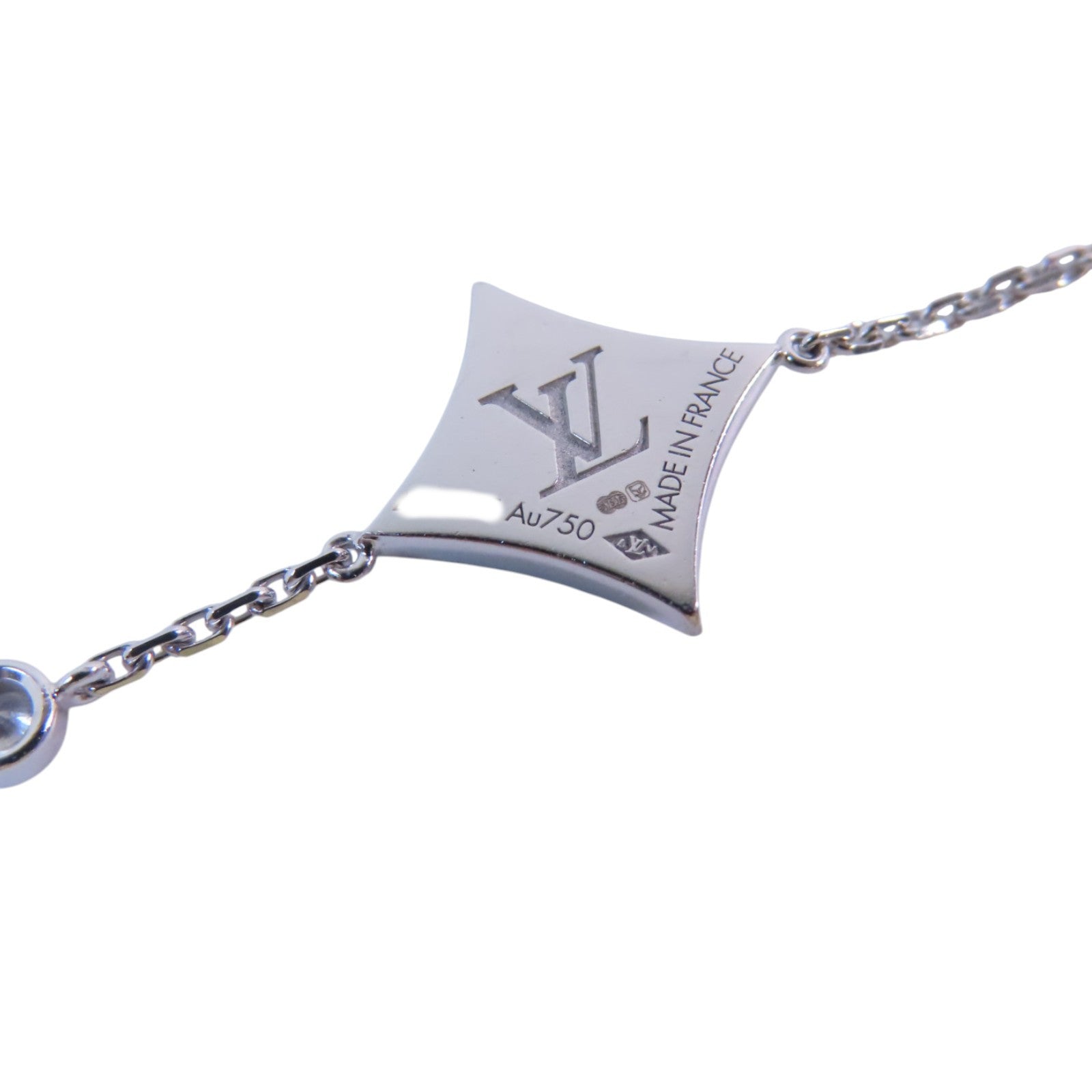 LOUIS VUITTON 18K白金Color Blossom BB Diamond Blaceret銀扣鑽石手鏈