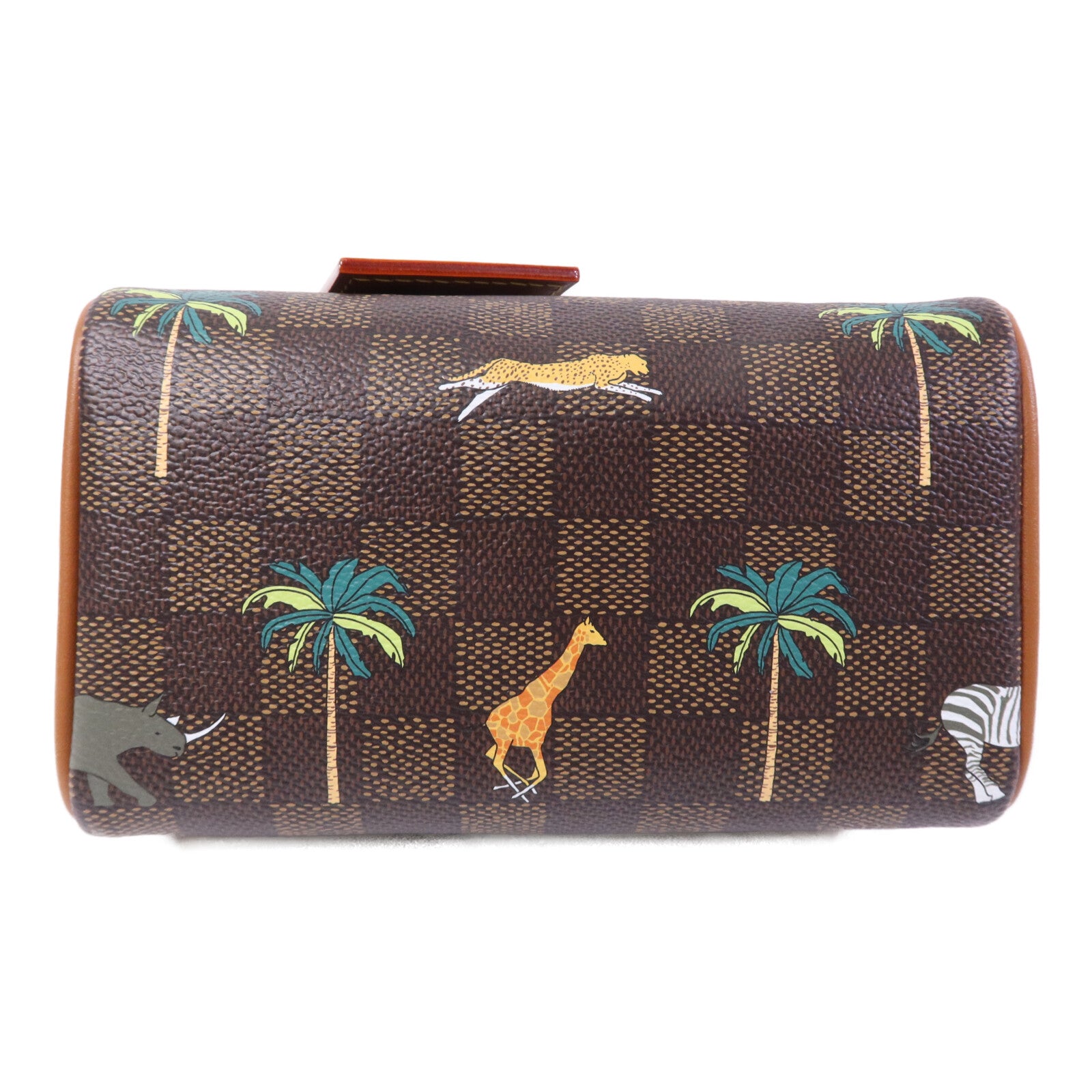 LOUIS VUITTON Damier Heritage Speedy Bandouliere 18 X The Darjeeling金扣手挽肩背兩用袋