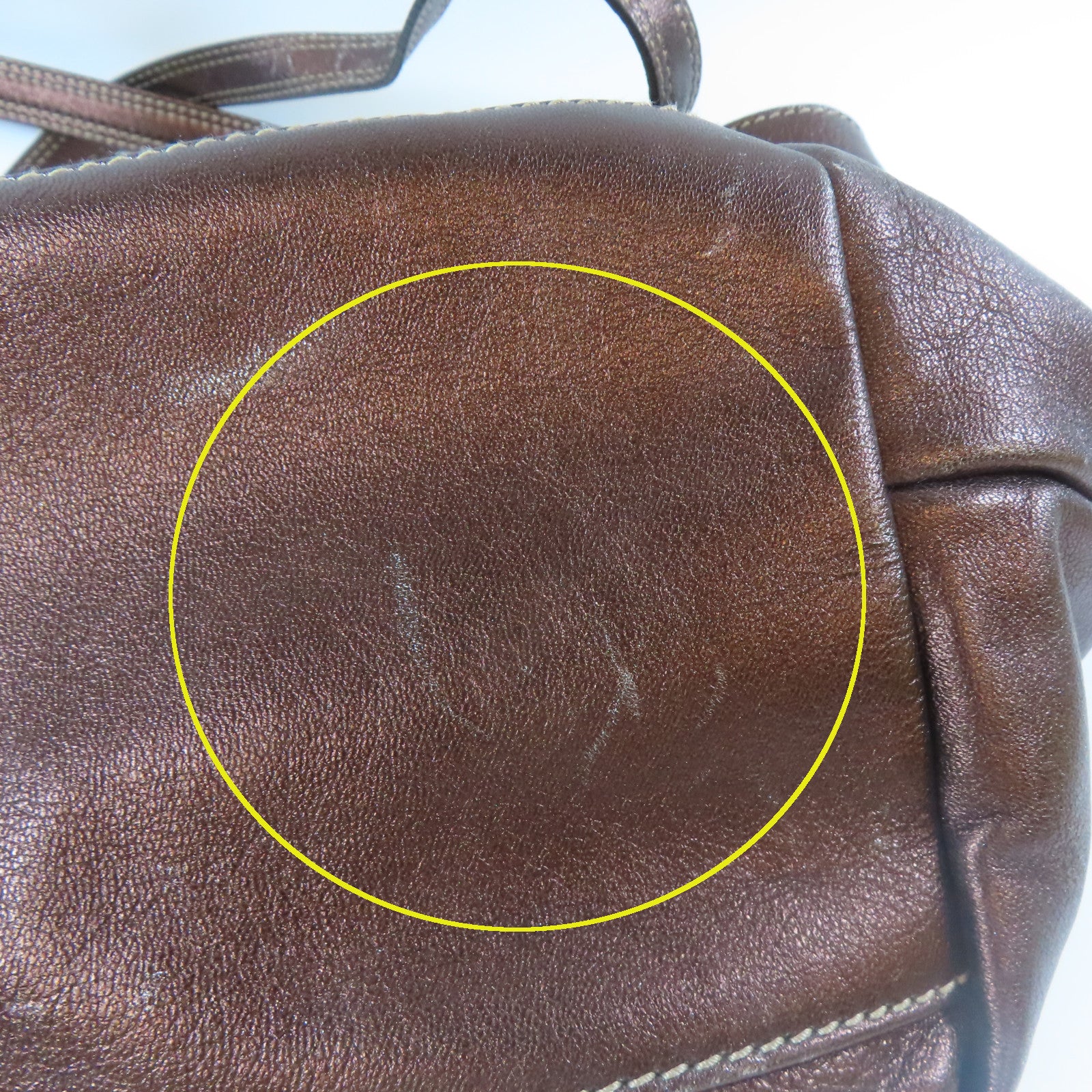 D&G 【激減優惠】牛皮皮革Tote Bag金扣手挽袋啡色