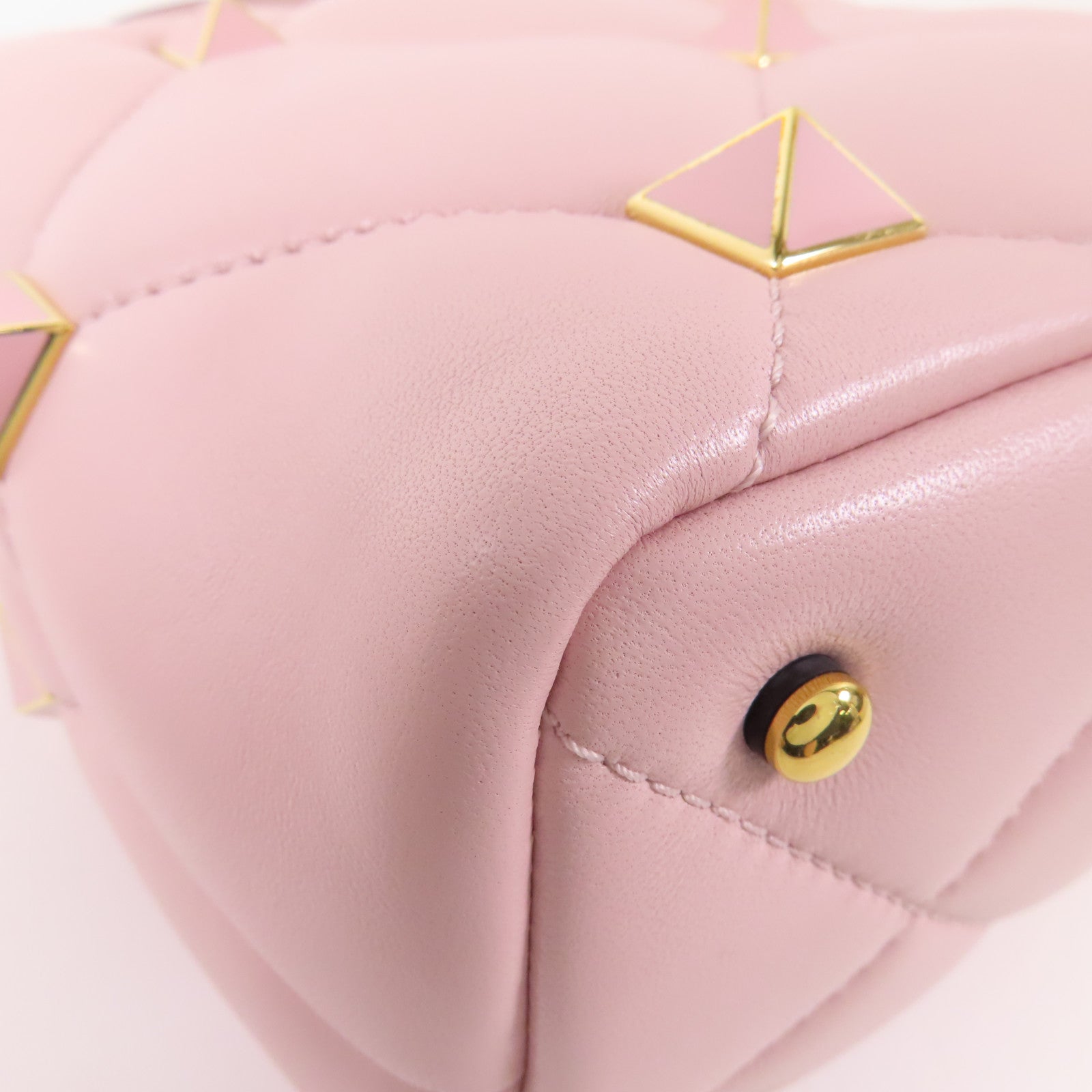 Valentino 牛皮皮革Roman Stud 2 Way Bag金扣鏈帶手挽肩背兩用袋