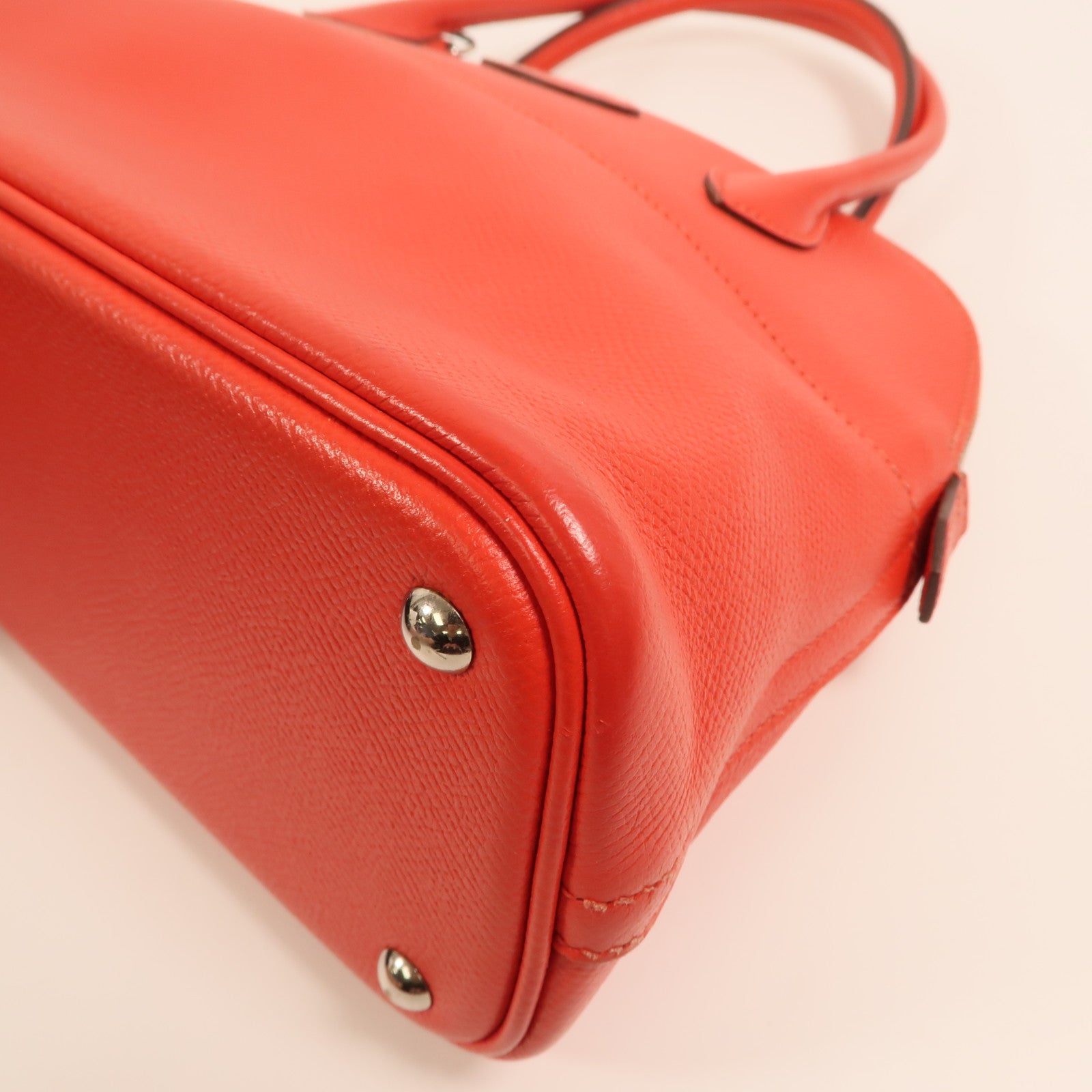 HERMES Epsom皮革Bolide 27銀扣手挽肩背兩用袋Rouge Tomate