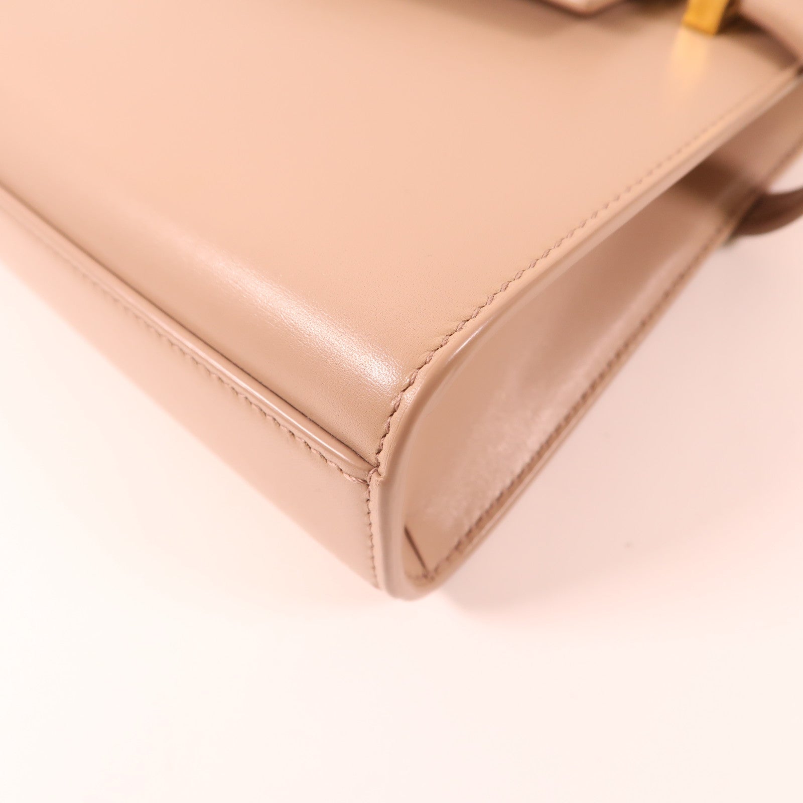SAINT LAURENT 牛皮皮革Manhattan Bag Small金扣肩背袋