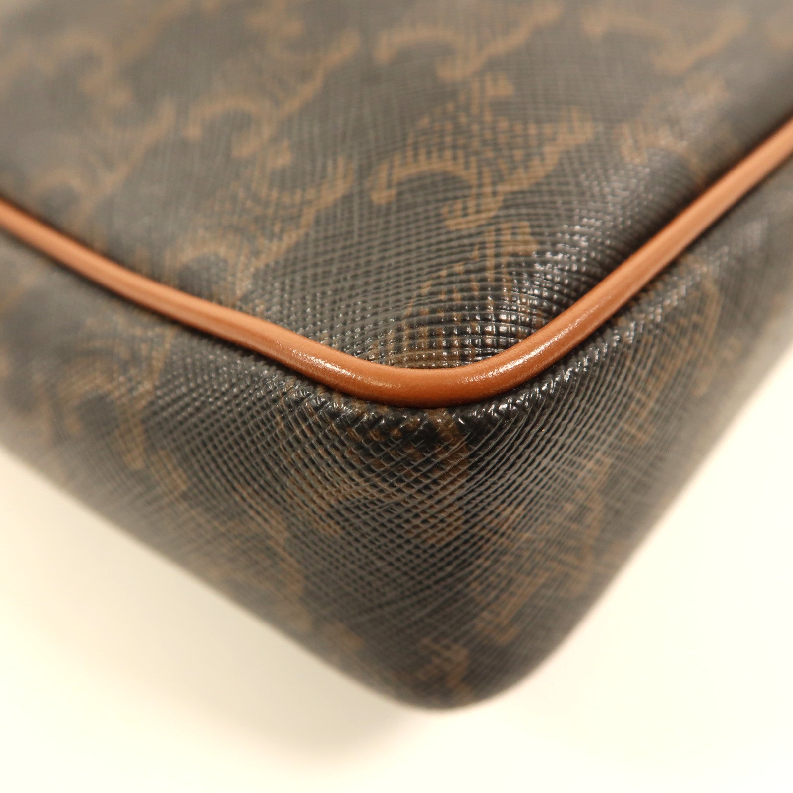 CELINE 塗層帆布Small Patapans金扣鏈帶肩背袋