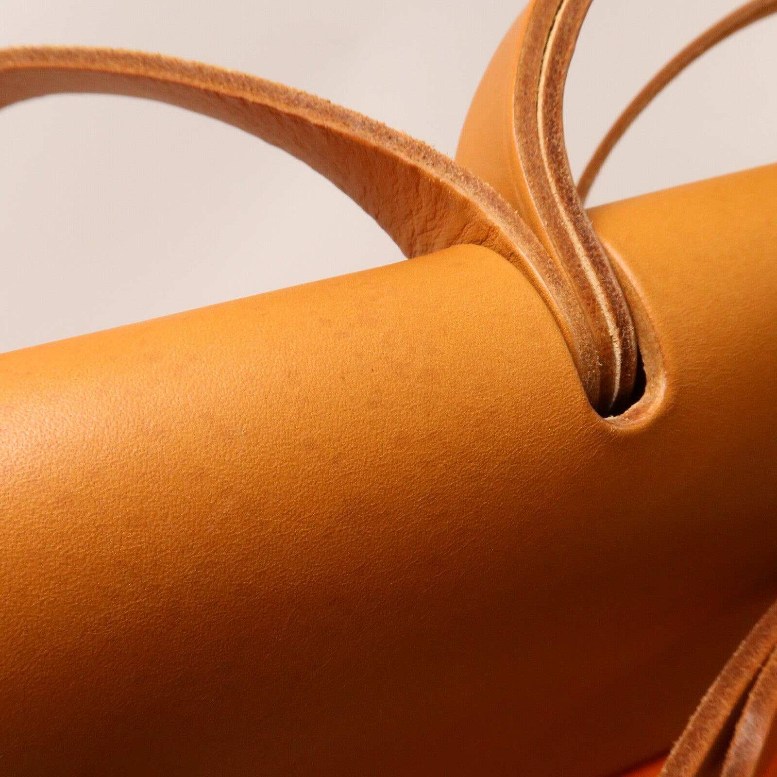 HERMES 帆布Herbag MM手挽肩背兩用袋Orange
