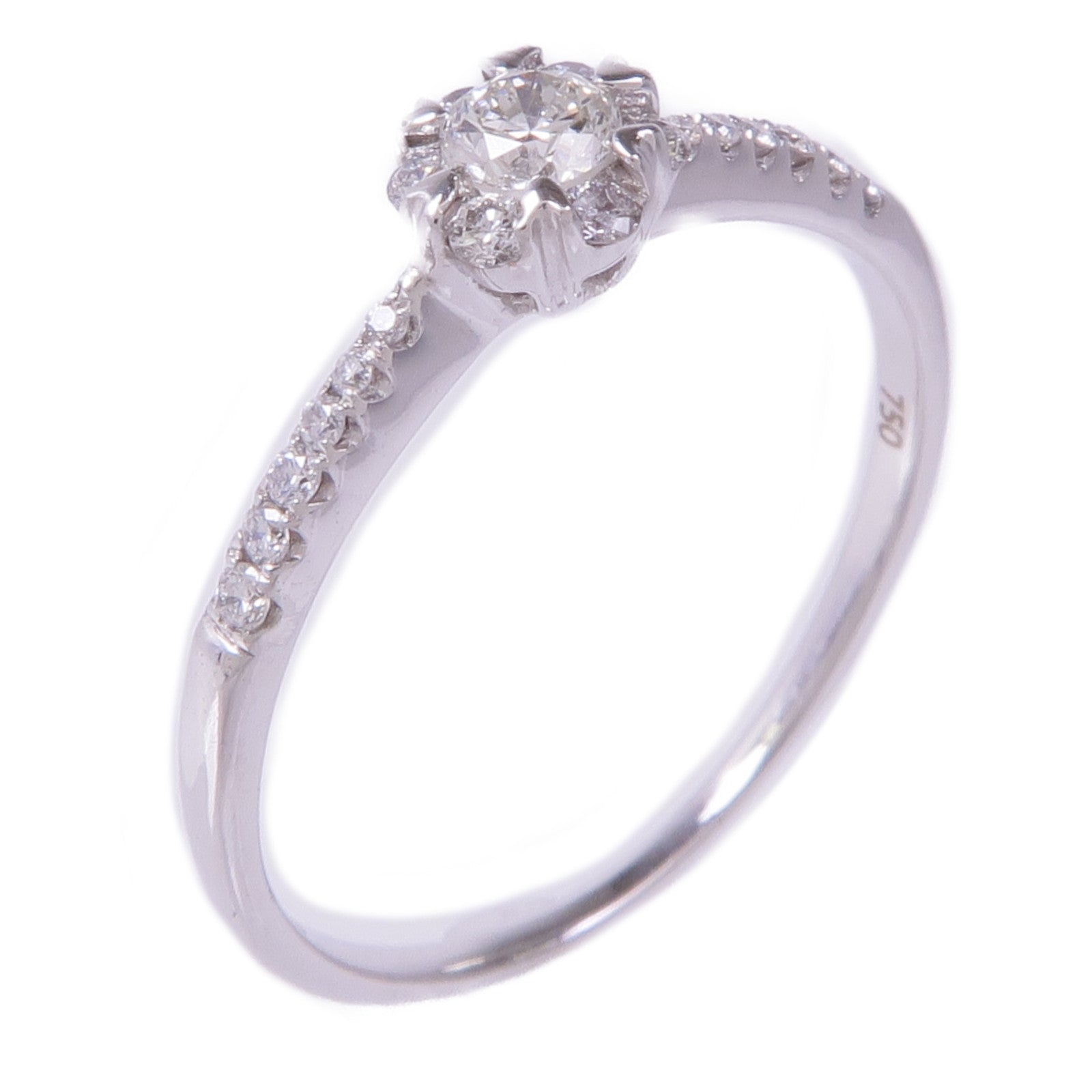 JEWELRY 18K白金Diamond Ring鑽石戒指US#6.25