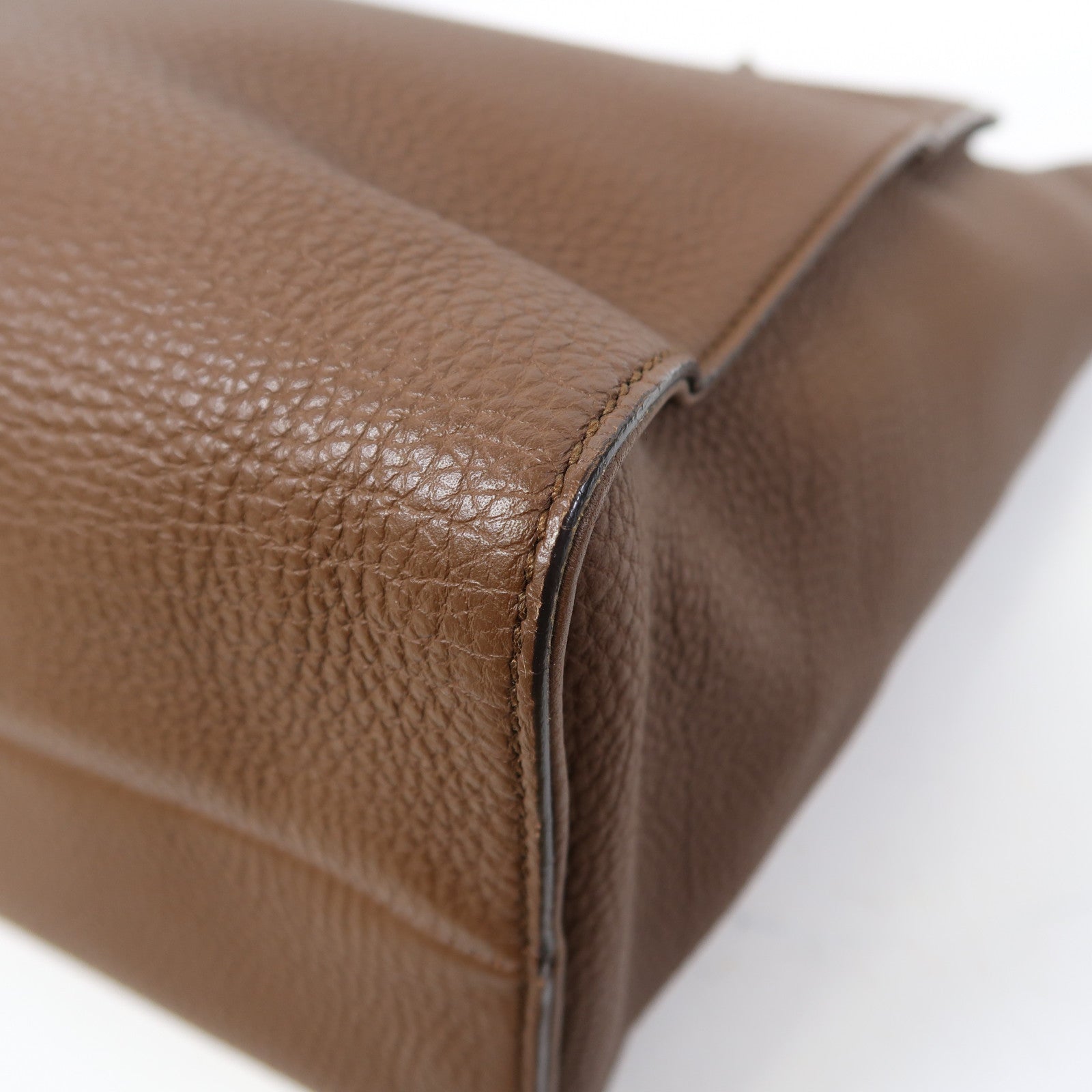 GUCCI 牛皮皮革Shoulder Bag金扣肩背袋啡色