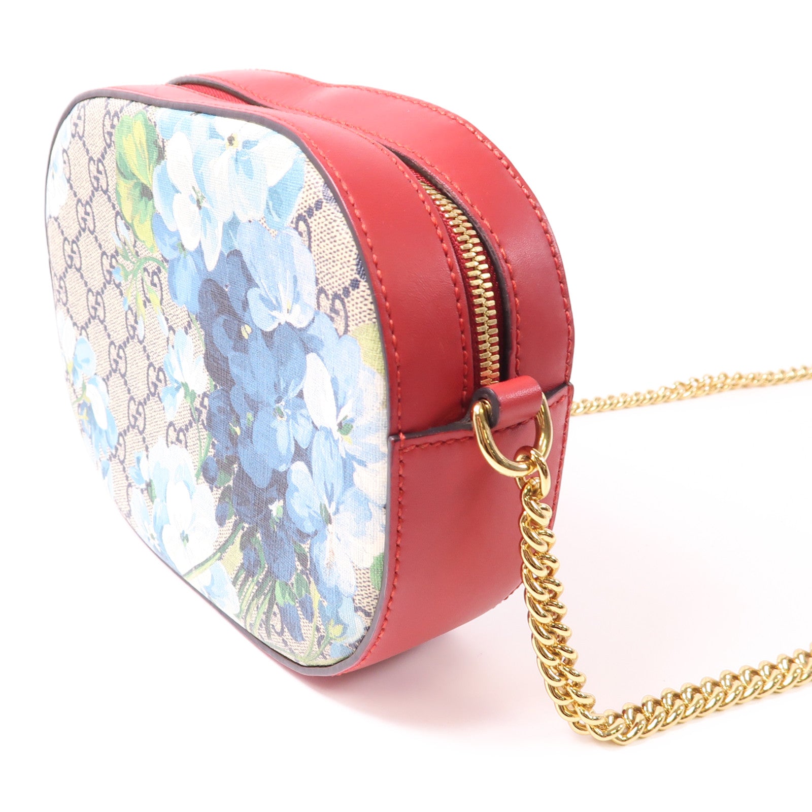 GUCCI 塗層帆布Shoulder Bag金扣肩背袋