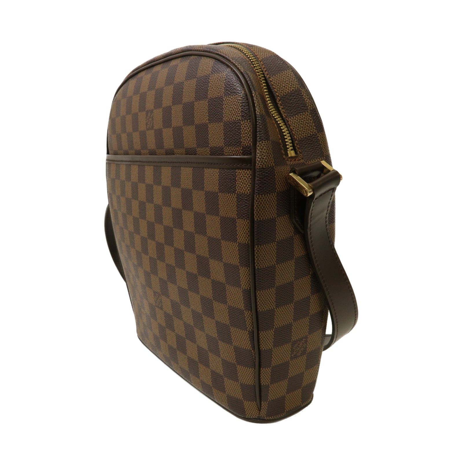 LOUIS VUITTON Damier Ipanema GM金扣肩背袋啡色