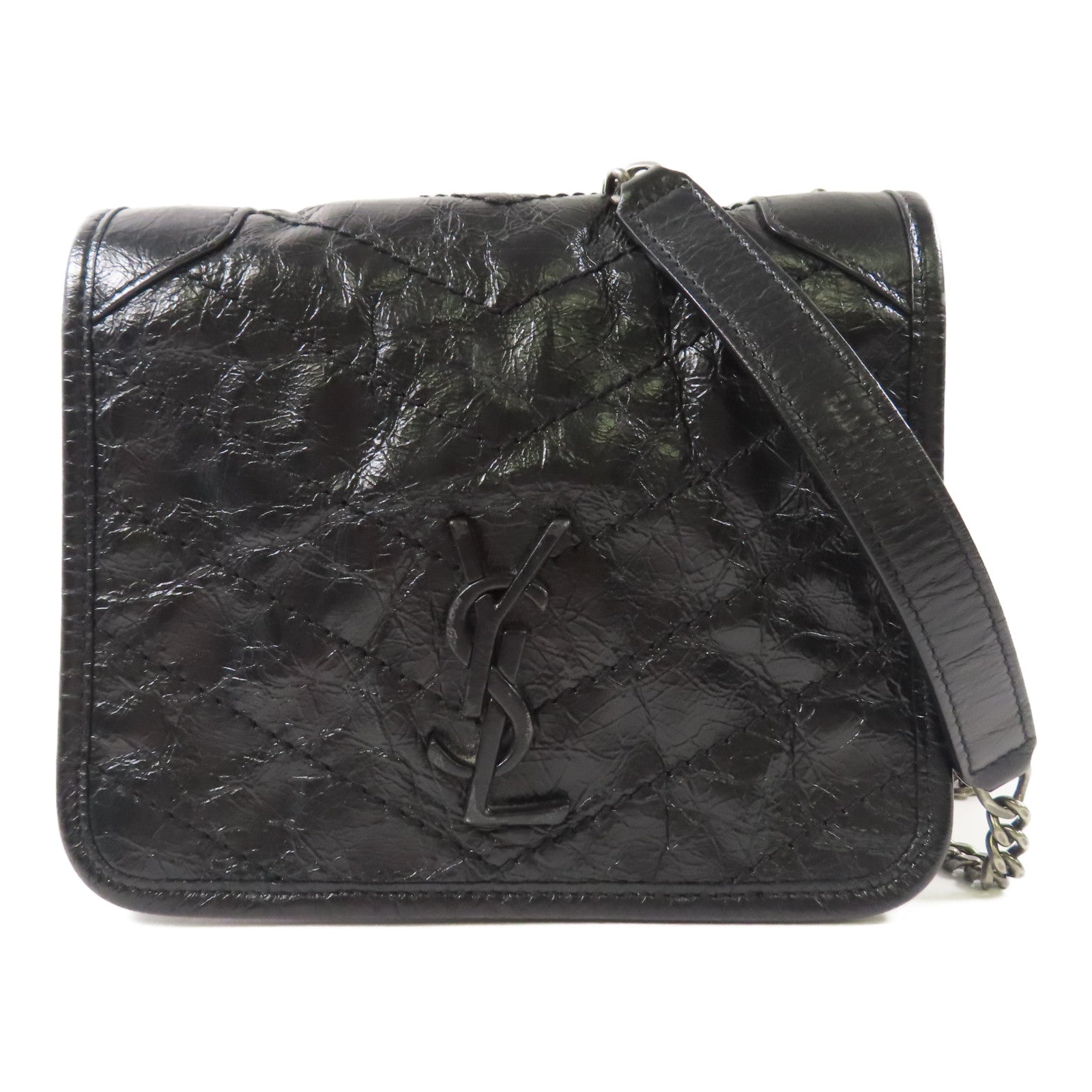 SAINT LAURENT 牛皮皮革Chain Shoulder Bag鏈帶肩背袋