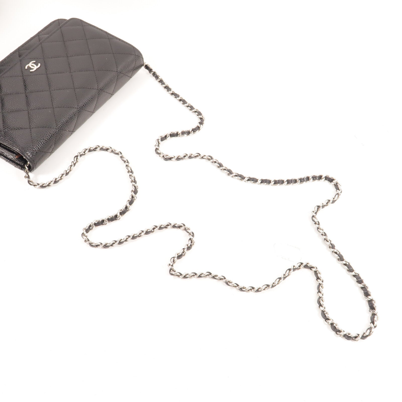 CHANEL 牛皮皮革WOC Wallet On Chain鏈帶肩背袋