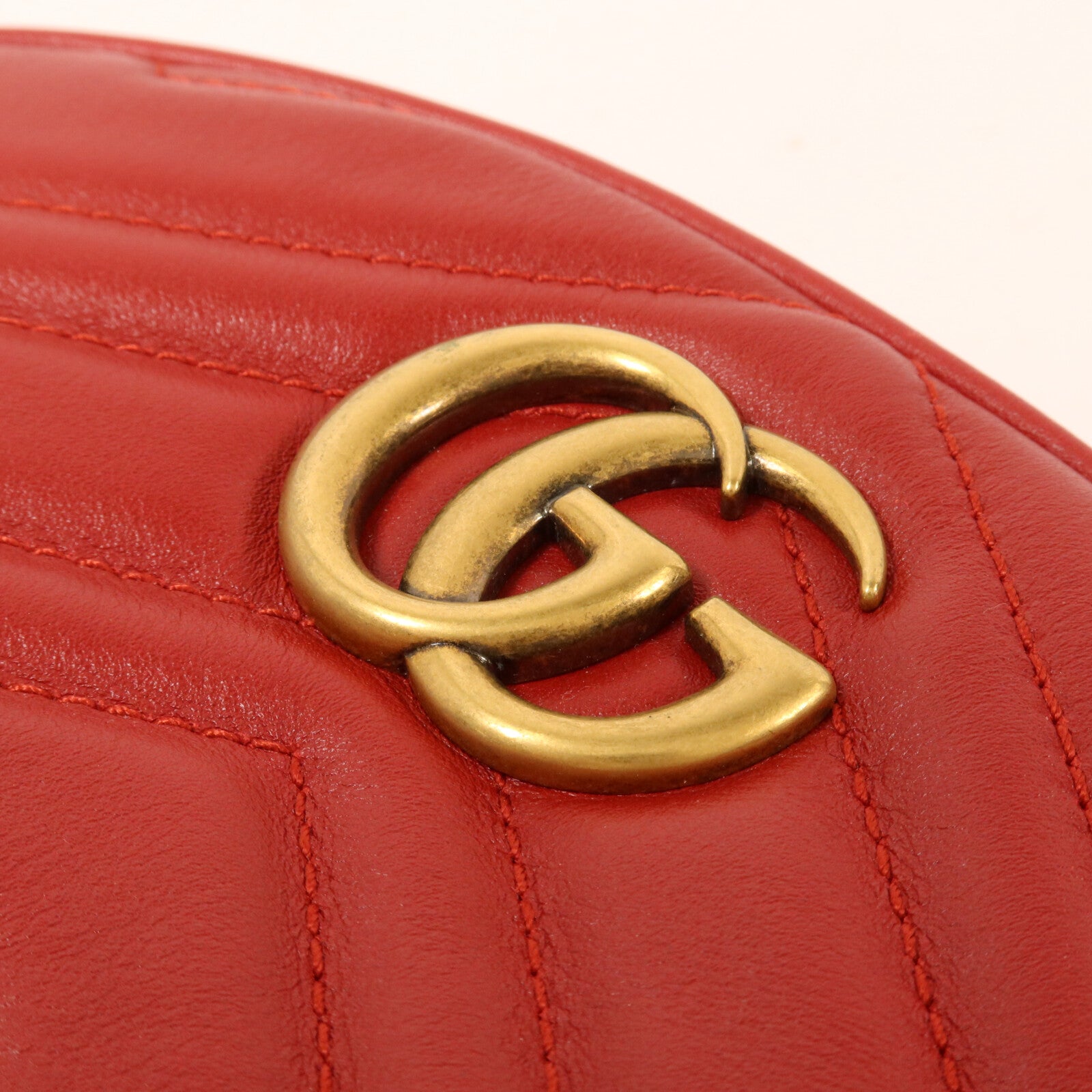 GUCCI 牛皮皮革GG Marmont Belt Bag腰包