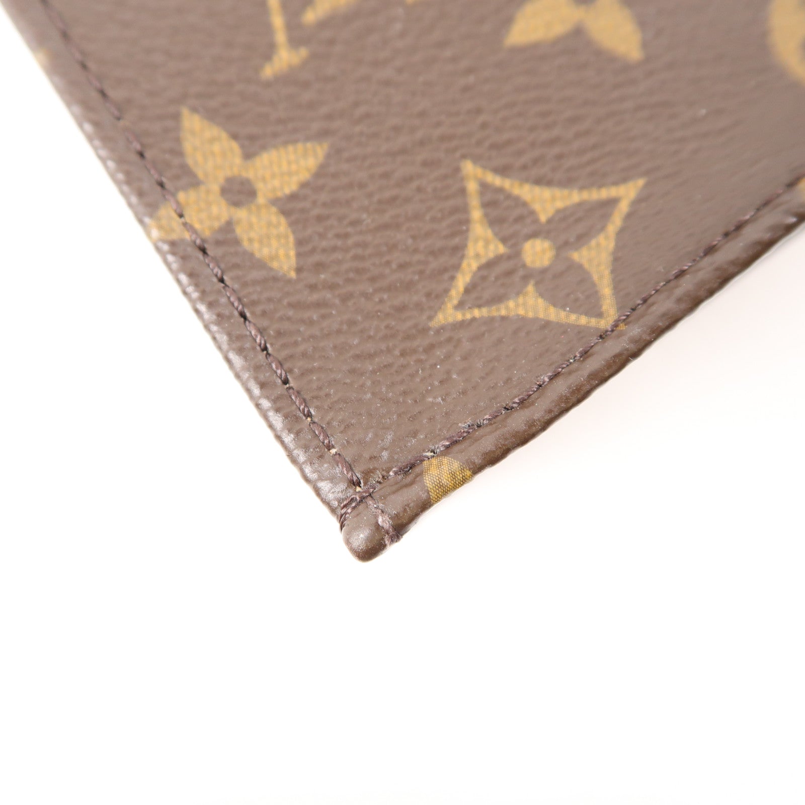 LOUIS VUITTON Monogram Petit Sac Plat金扣手挽肩背兩用袋棕色