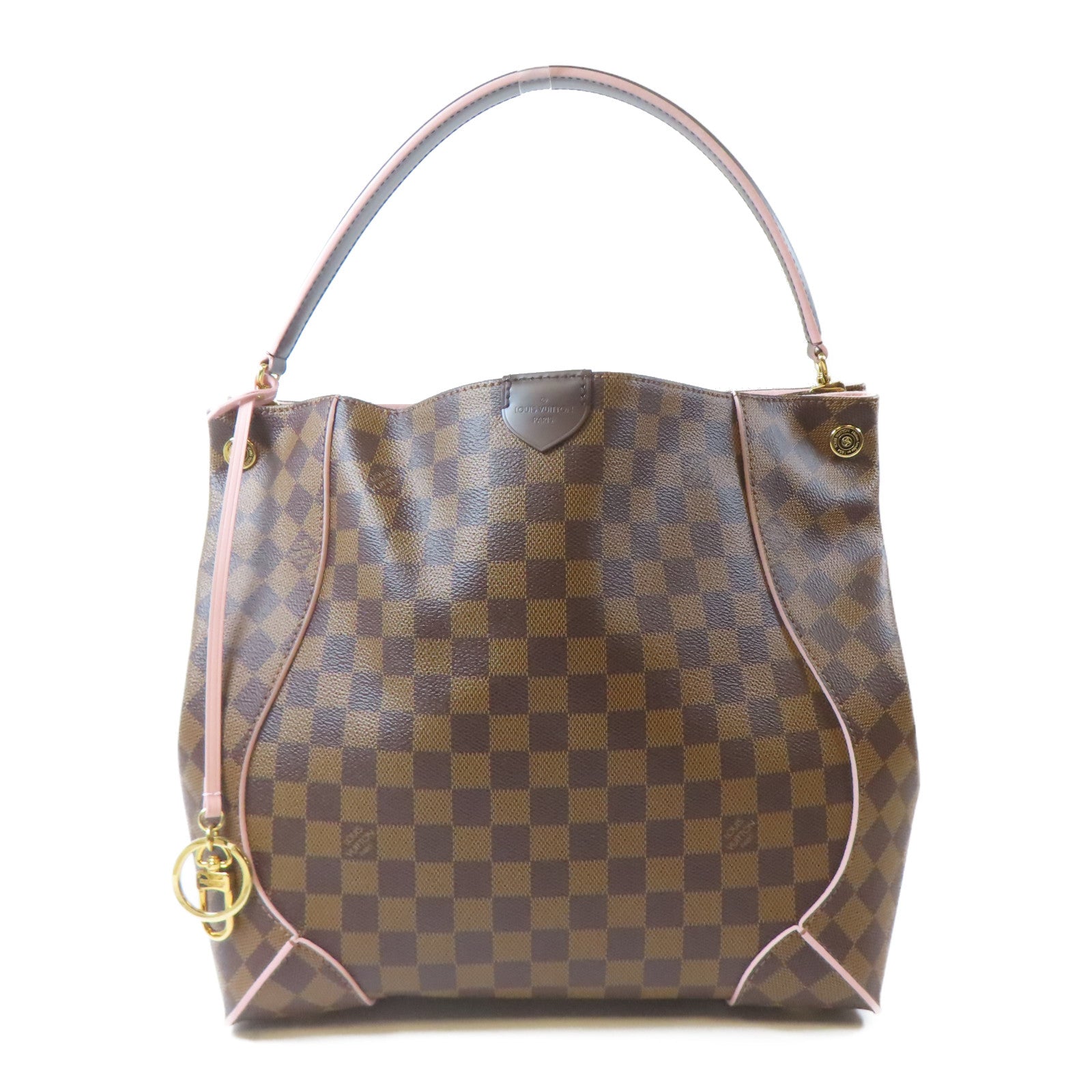 LOUIS VUITTON Damier Cassa Hobo Bag金扣肩背袋啡色