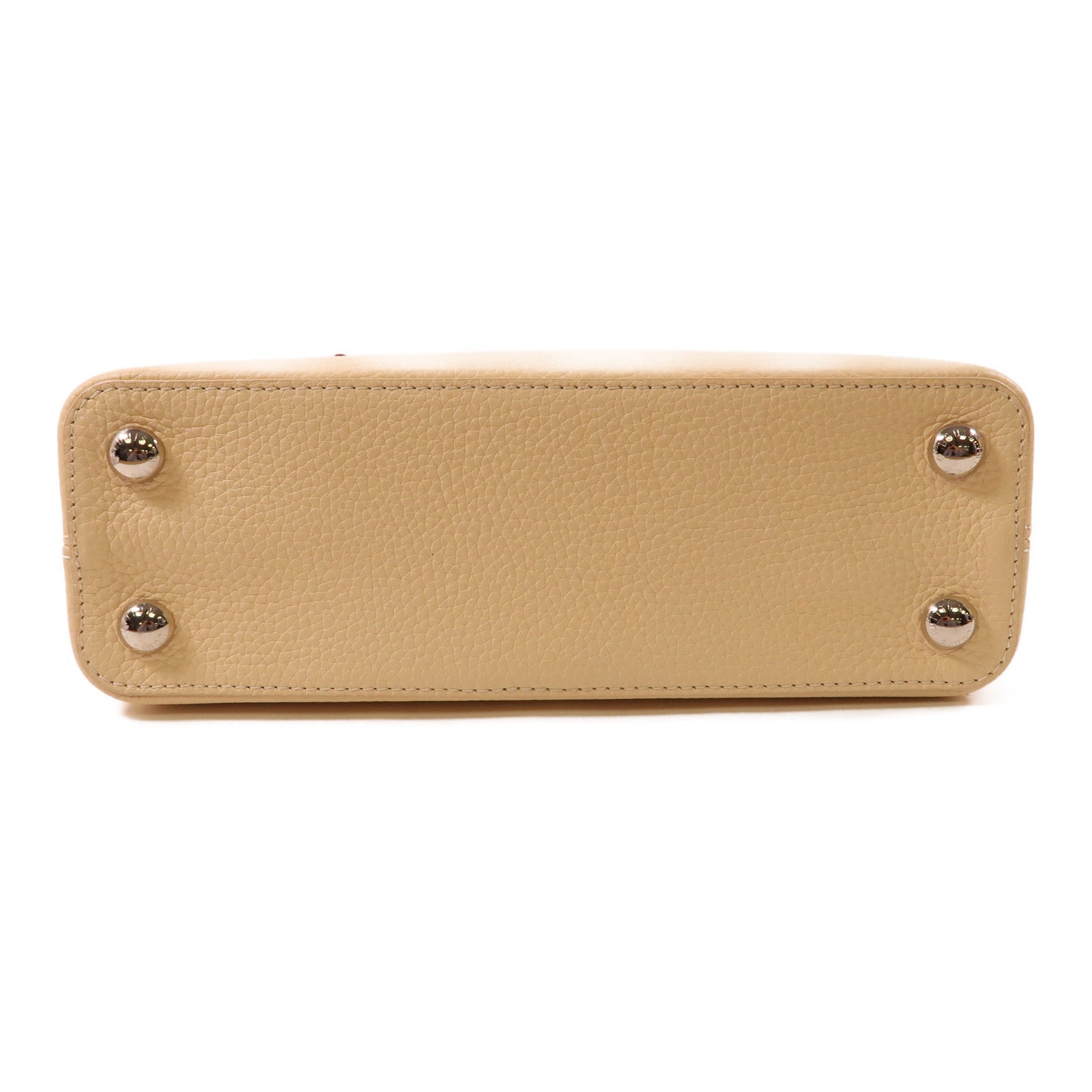 LOUIS VUITTON LV SHW Capucines BB 2 Way Bag M53661 Leather Light Beige