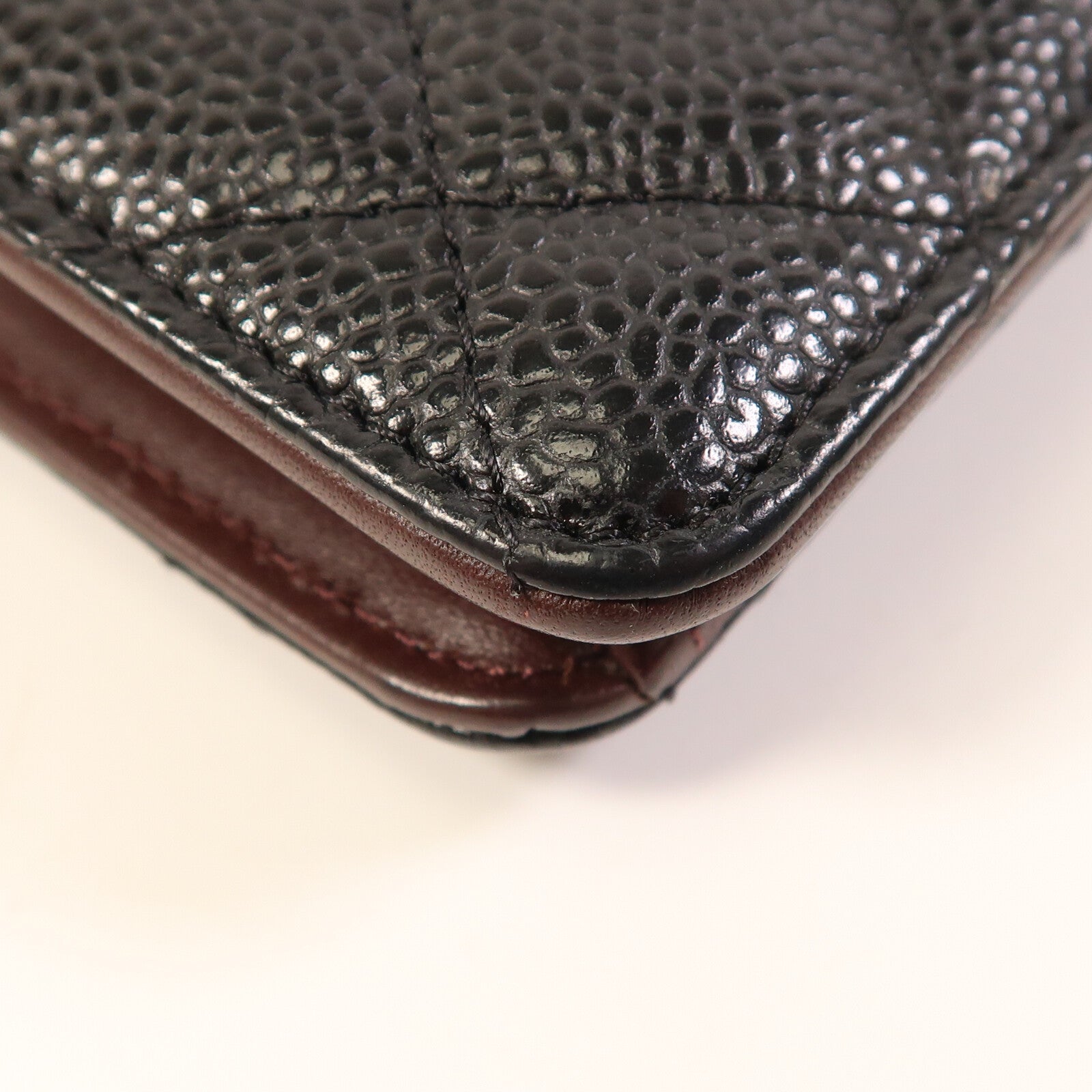 CHANEL 牛皮皮革Classic Long Wallet銀扣長錢包