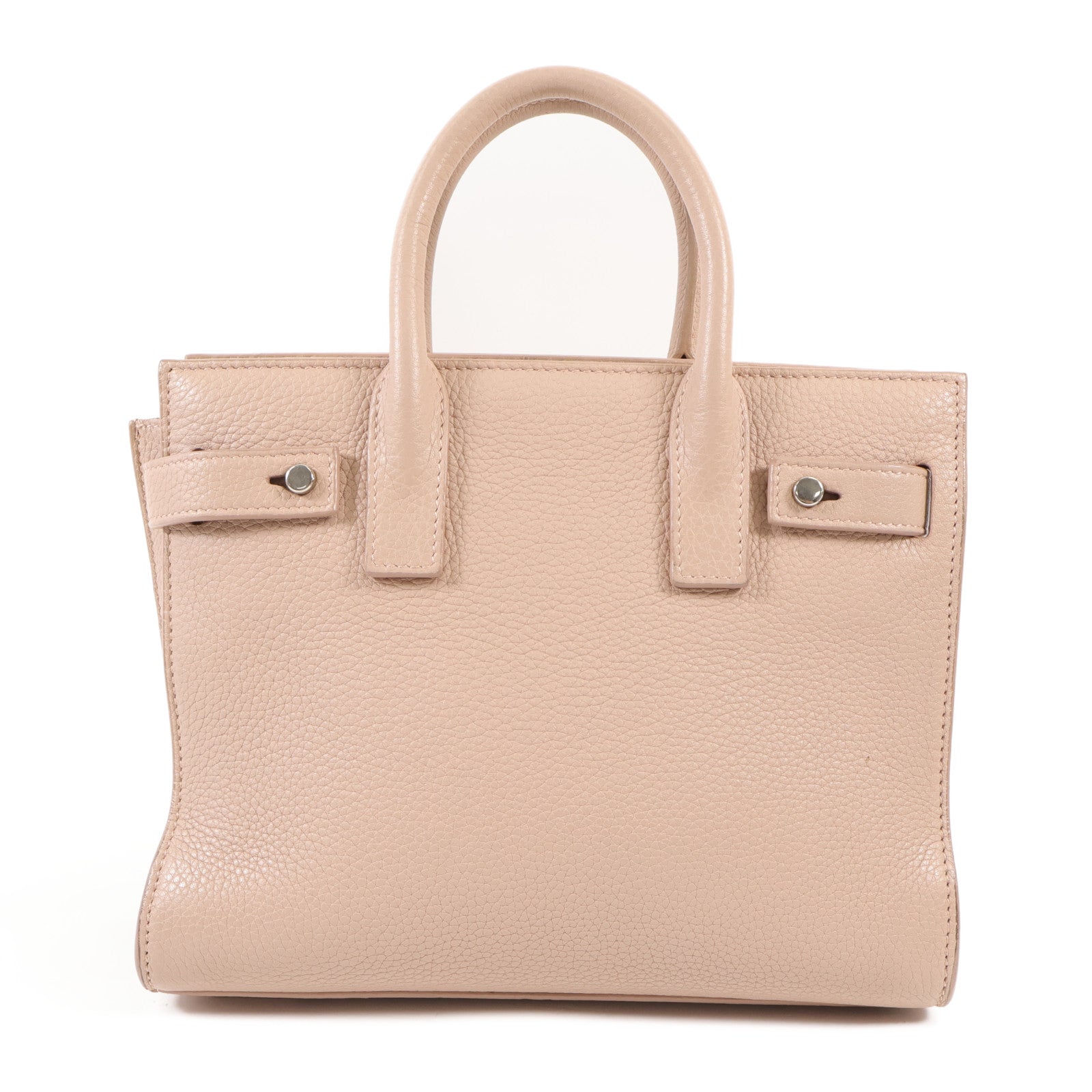 YVES SAINT LAURENT 牛皮皮革2 way Shoulder Bag銀扣手挽肩背兩用袋
