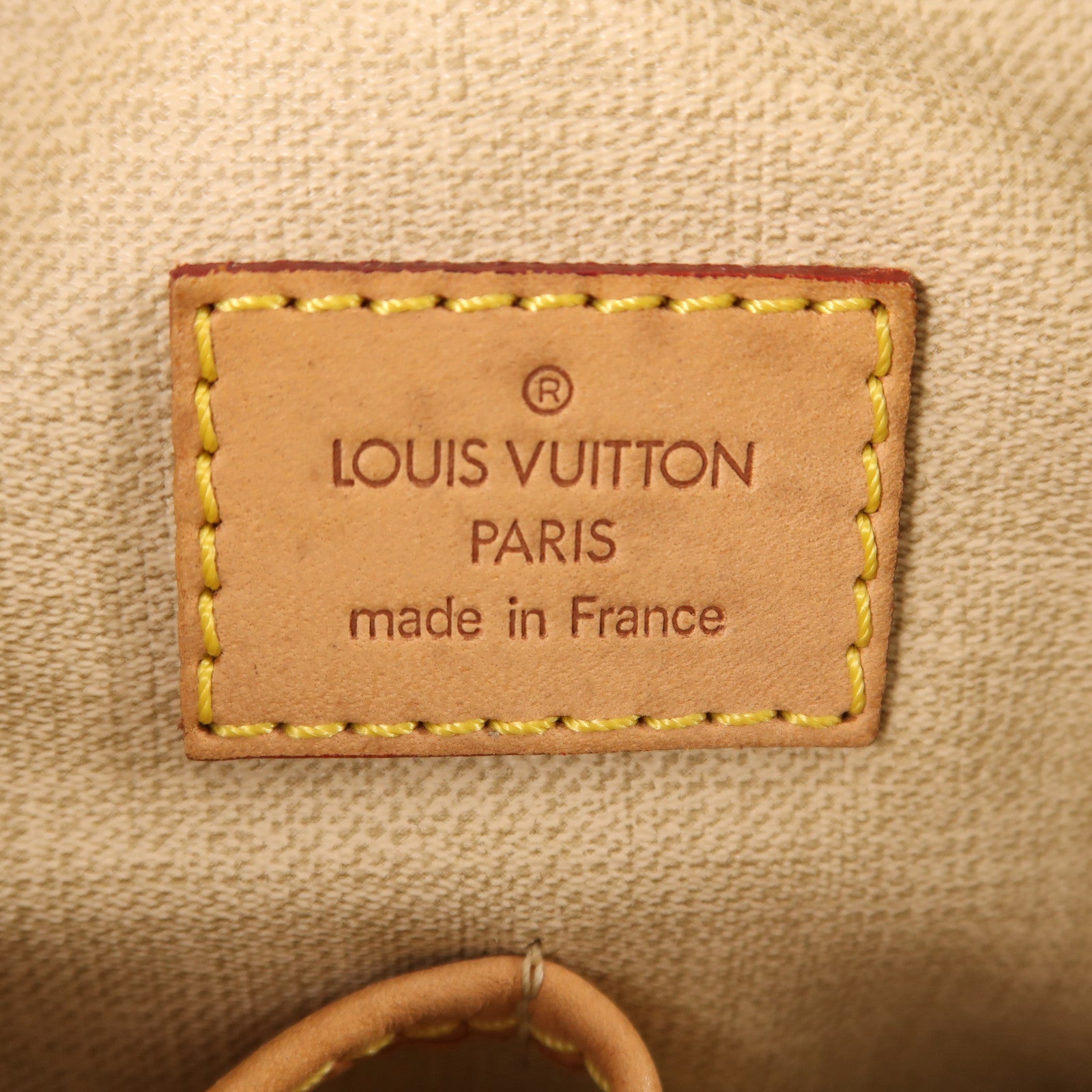 LOUIS VUITTON Monogram Trouville金扣手挽袋棕色