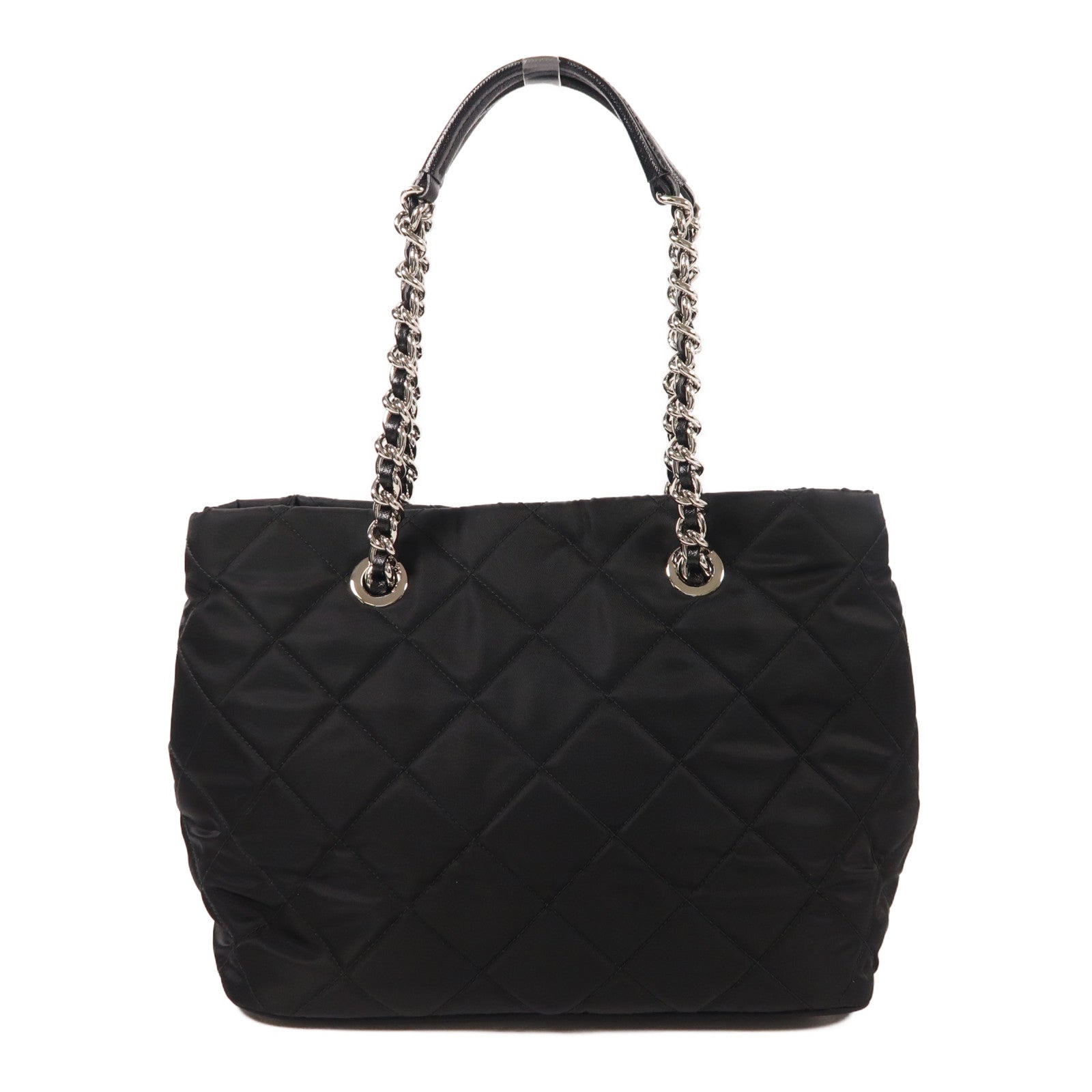 PRADA 尼龍2 Way Shoulder銀扣手挽肩背兩用袋
