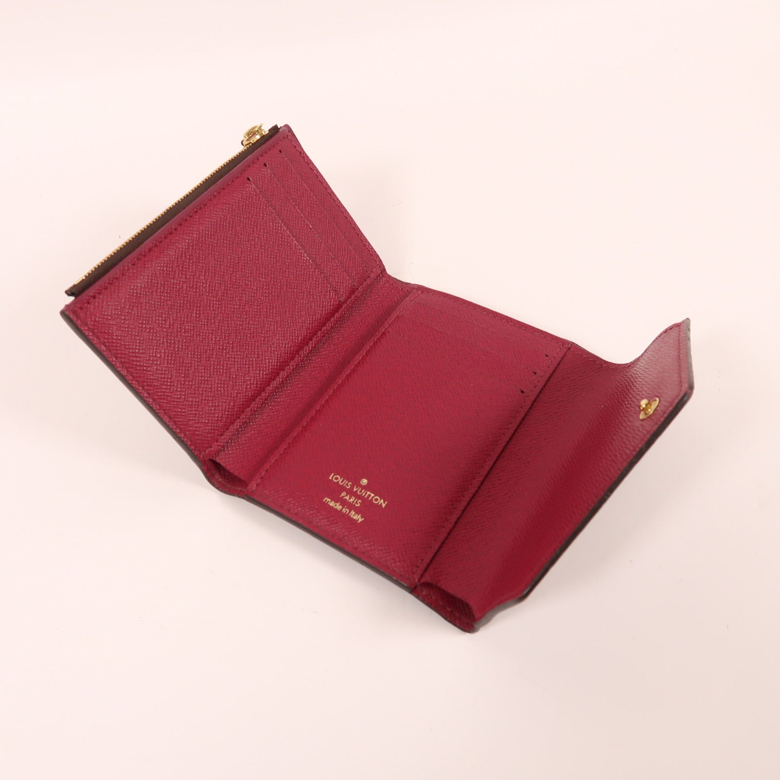 LOUIS VUITTON Monogram Victorine金扣錢包啡色