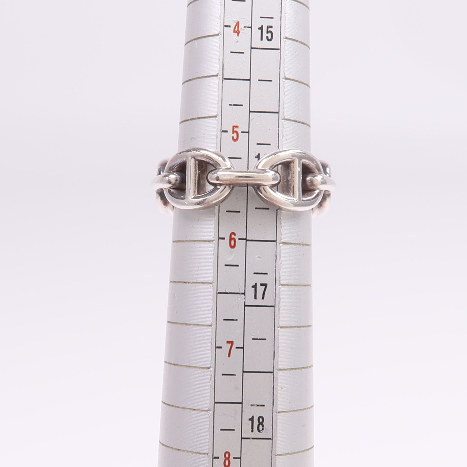 HERMES 925純銀Chaine d'ancre Ring戒指Hermes#50/US#5.25