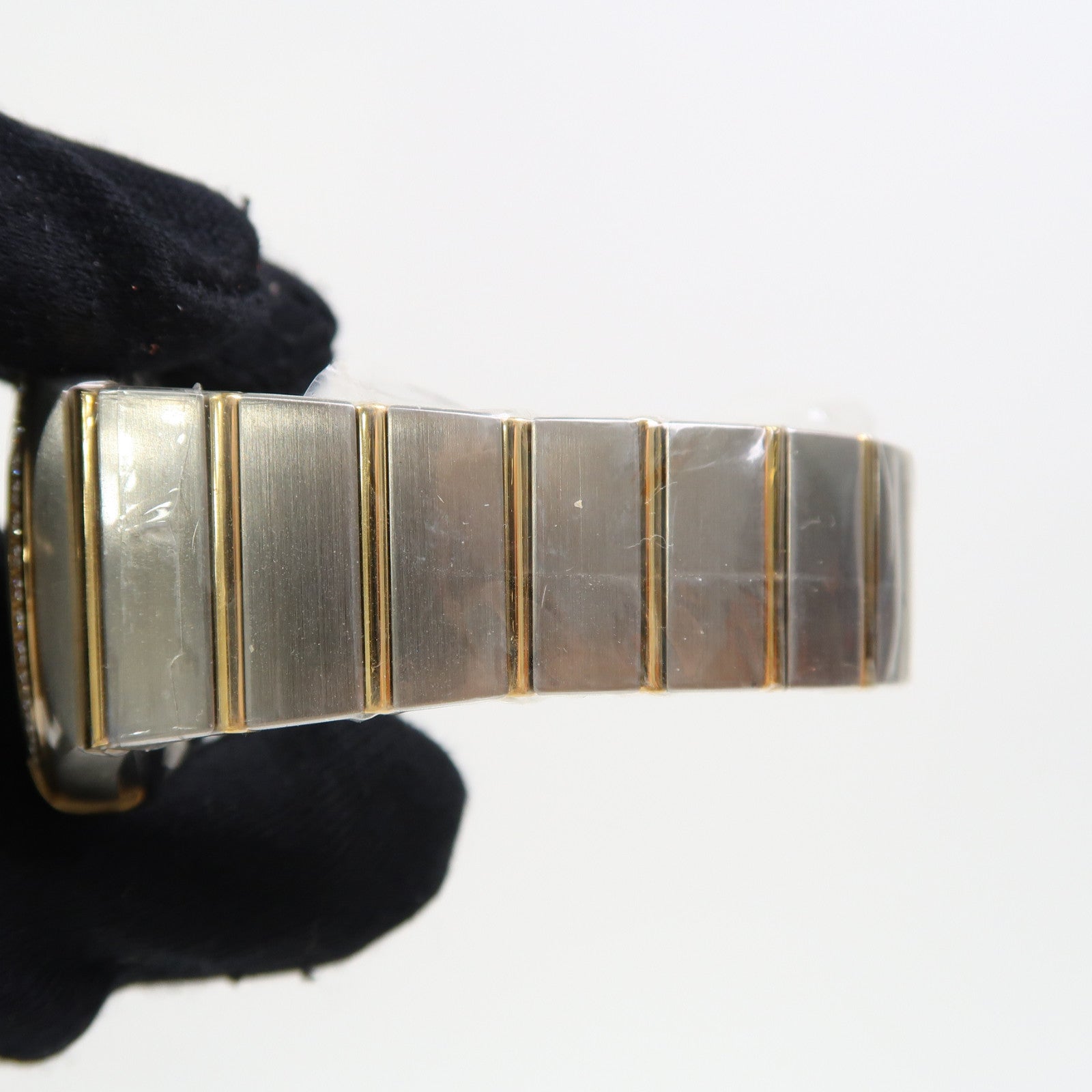 OMEGA Constellation 18K黃金/不鏽鋼/鑽石手錶自動機芯金色