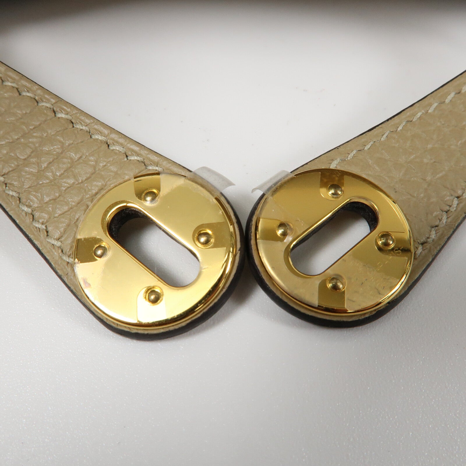 HERMES Clemence皮革Mini Lindy金扣手挽肩背兩用袋Trench