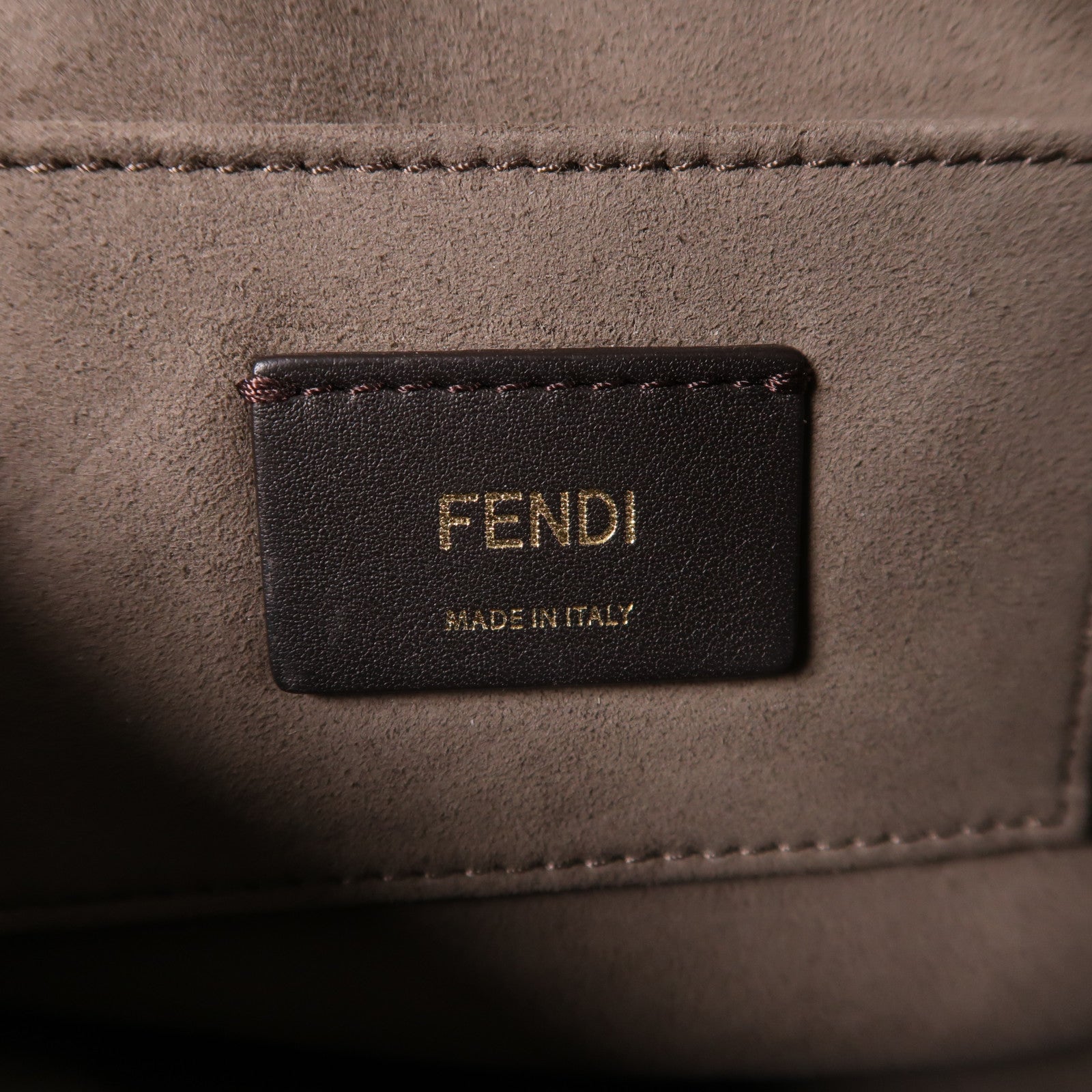 FENDI GHW Shoulder Bag 8BT287 Calfskin Leather Blue