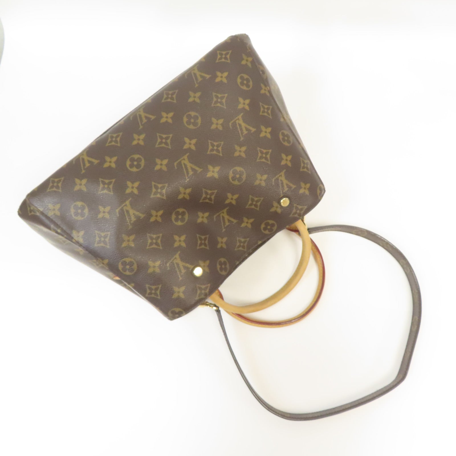 LOUIS VUITTON Monogram Montaigne金扣手挽肩背兩用袋啡色
