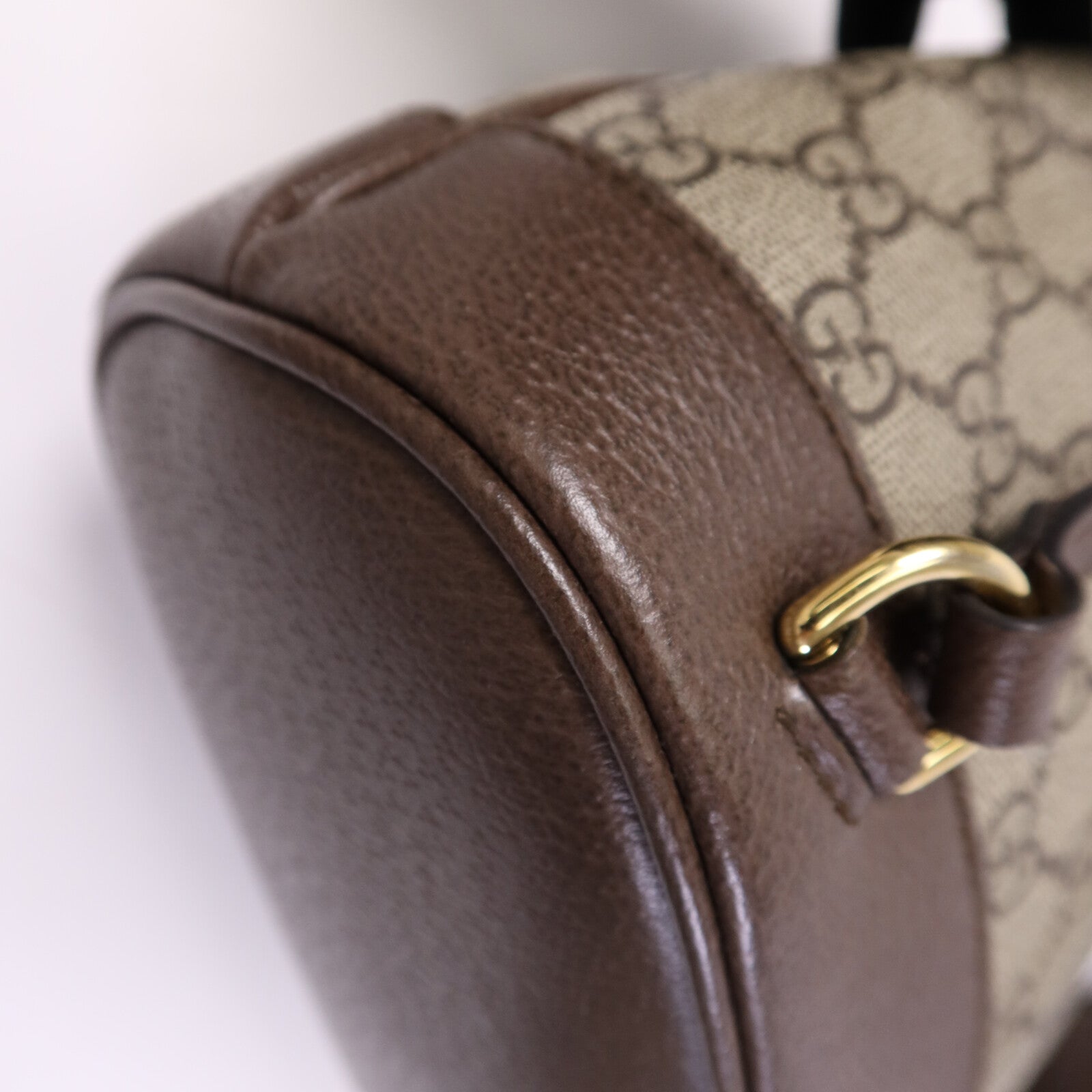 GUCCI 塗層帆布Backpack金扣背包