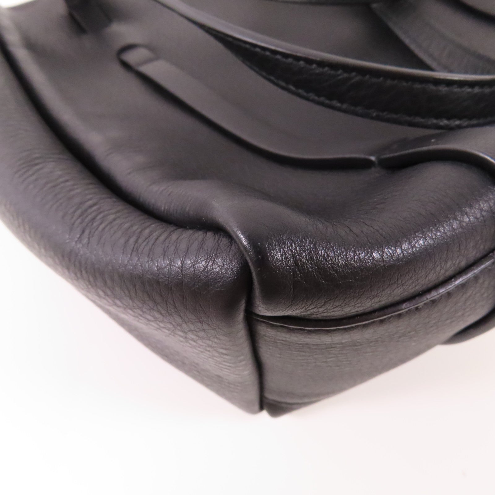 BALENCIAGA 牛皮皮革2 Way Shoulder銀扣手挽肩背兩用袋