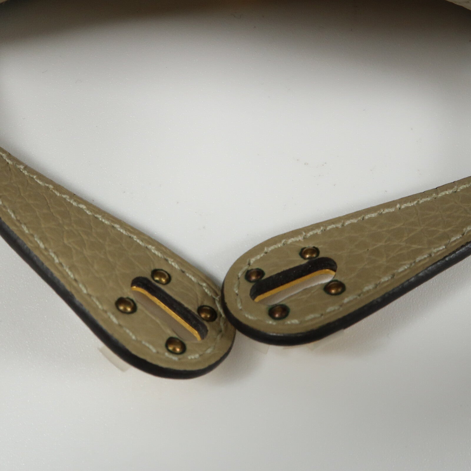 HERMES Clemence皮革Mini Lindy金扣手挽肩背兩用袋Trench