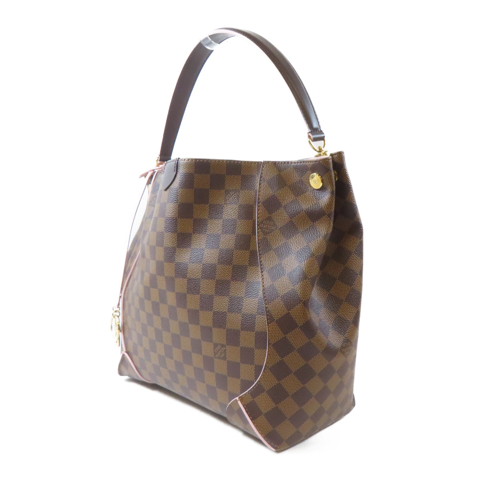LOUIS VUITTON Damier Cassa Hobo Bag金扣肩背袋啡色
