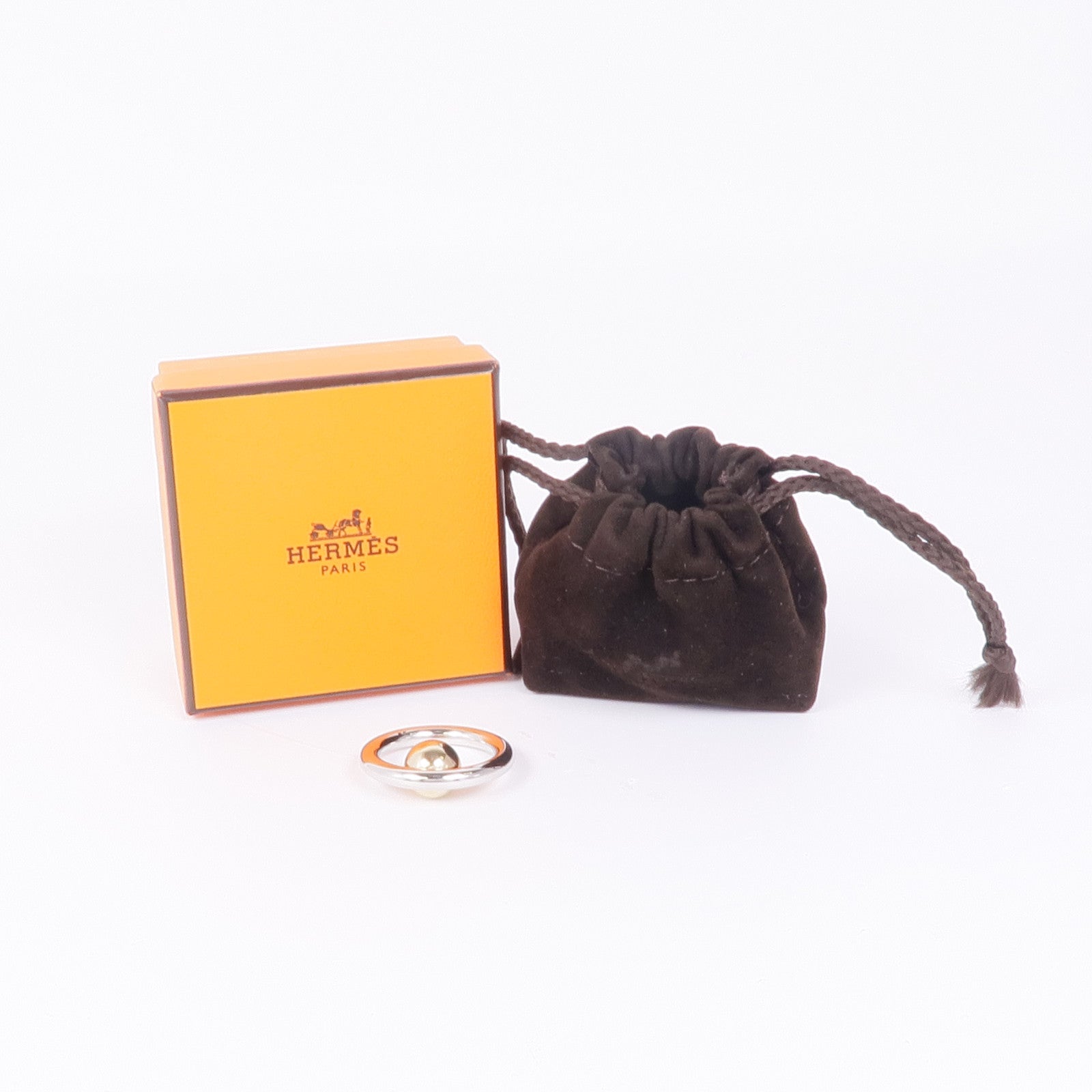 HERMES 【激減優惠】金屬Scarf Ring絲巾扣