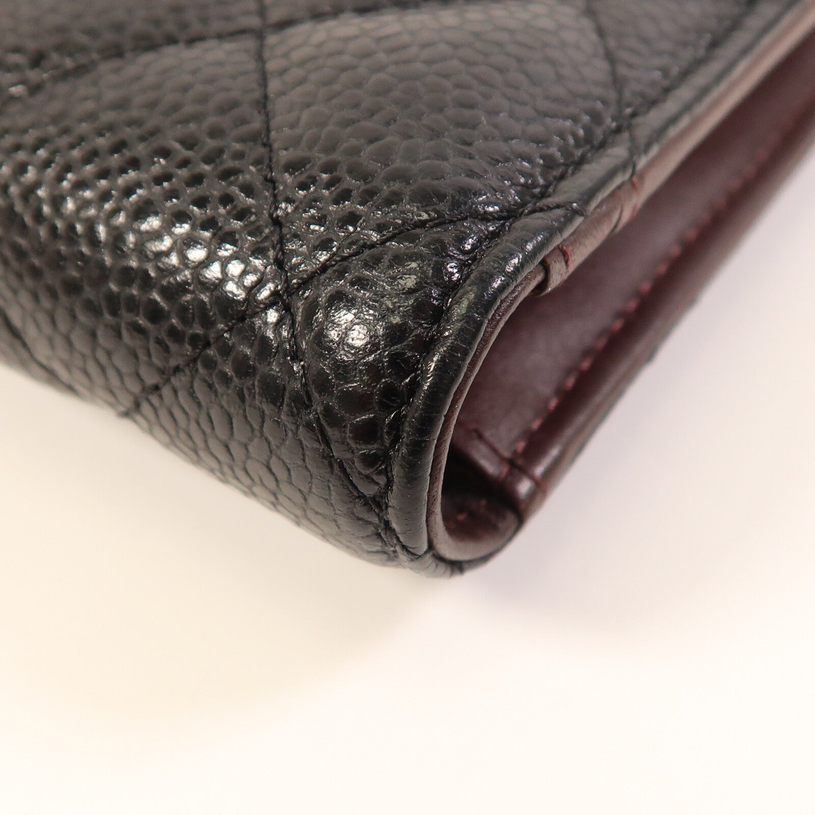 CHANEL 牛皮皮革Classic Long Wallet銀扣長錢包