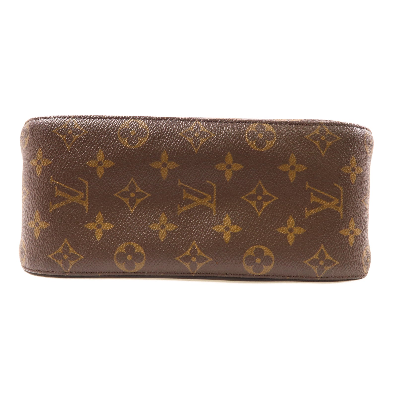 LOUIS VUITTON Monogram Looping MM金扣肩背袋棕色