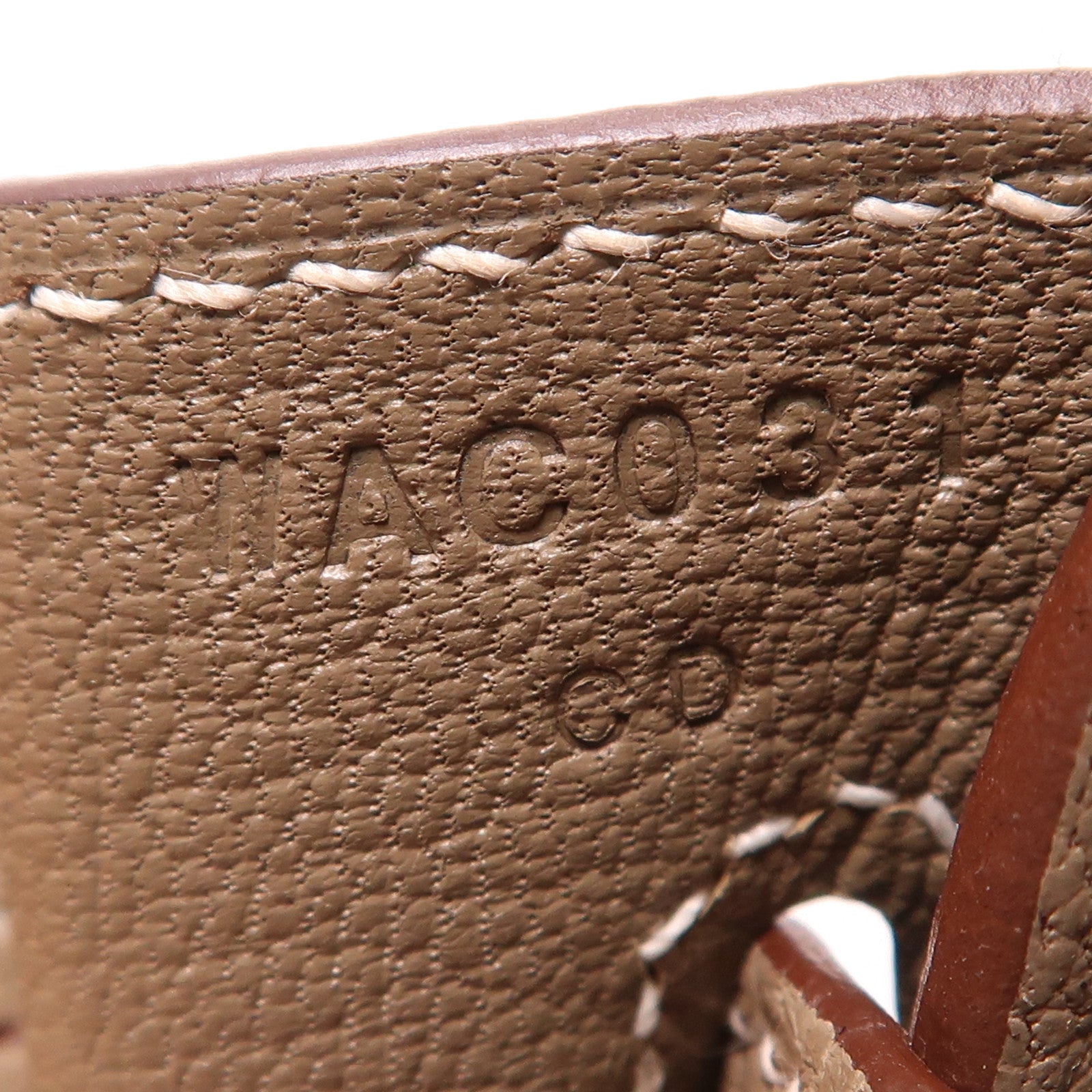 HERMES Clemence皮革Birkin 25金扣手挽袋Etoupe大象灰色