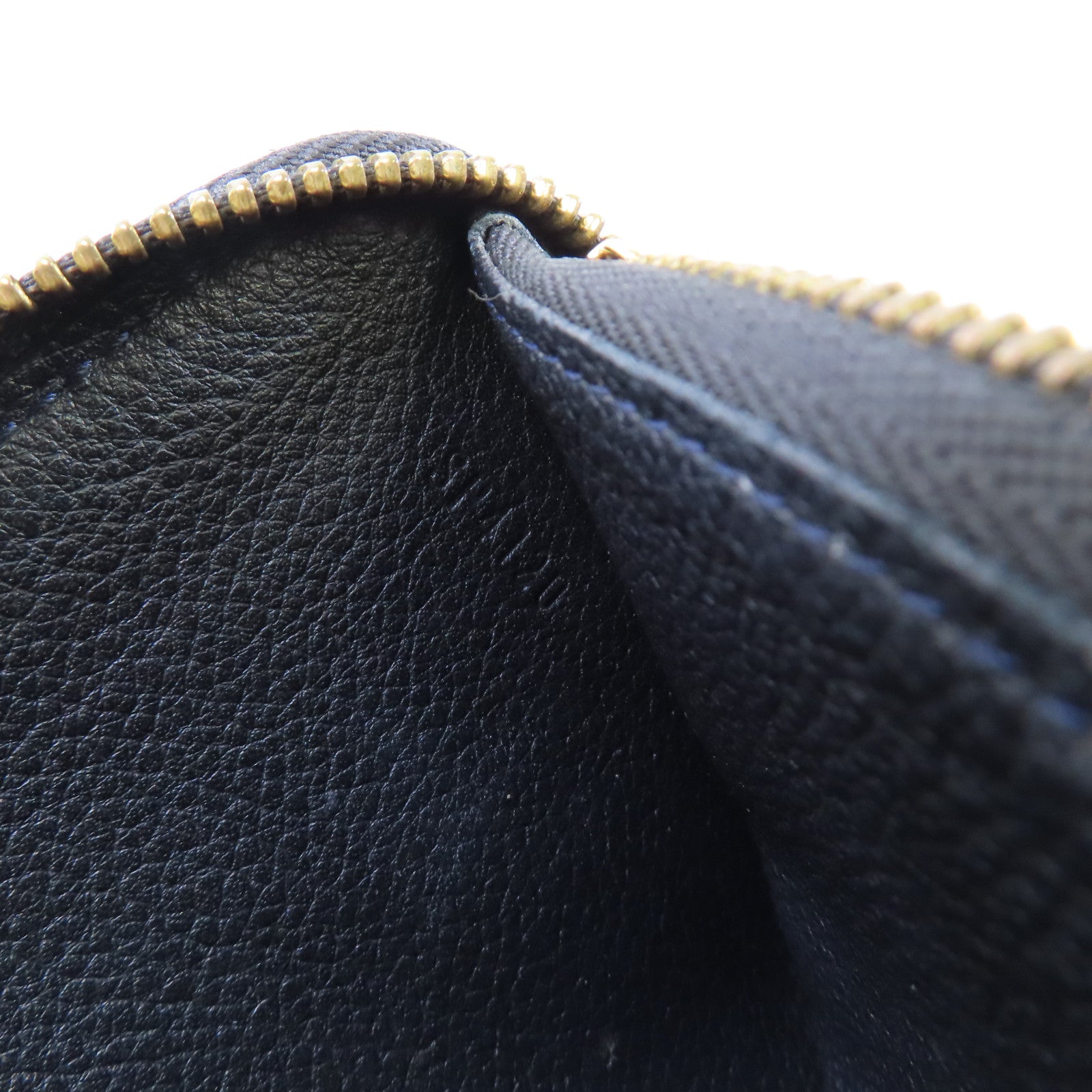 LOUIS VUITTON Monogram Empreinte Zipper Long Wallet金扣拉鏈長錢包黑色