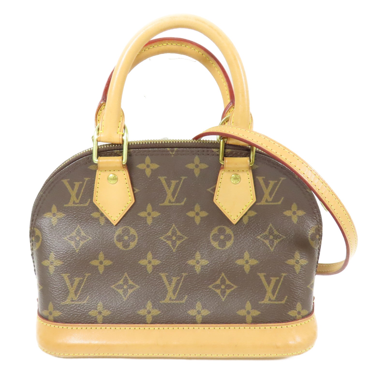 LOUIS VUITTON Monogram Alma BB金扣手挽肩背兩用袋