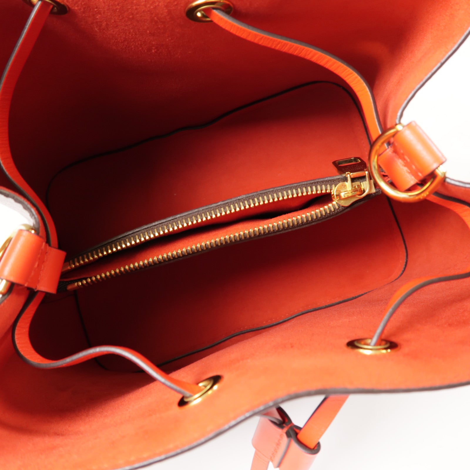 LOUIS VUITTON GHW Neo Noe Bucket Bag Shoulder Handbag M44021 Monogram Coquelicot