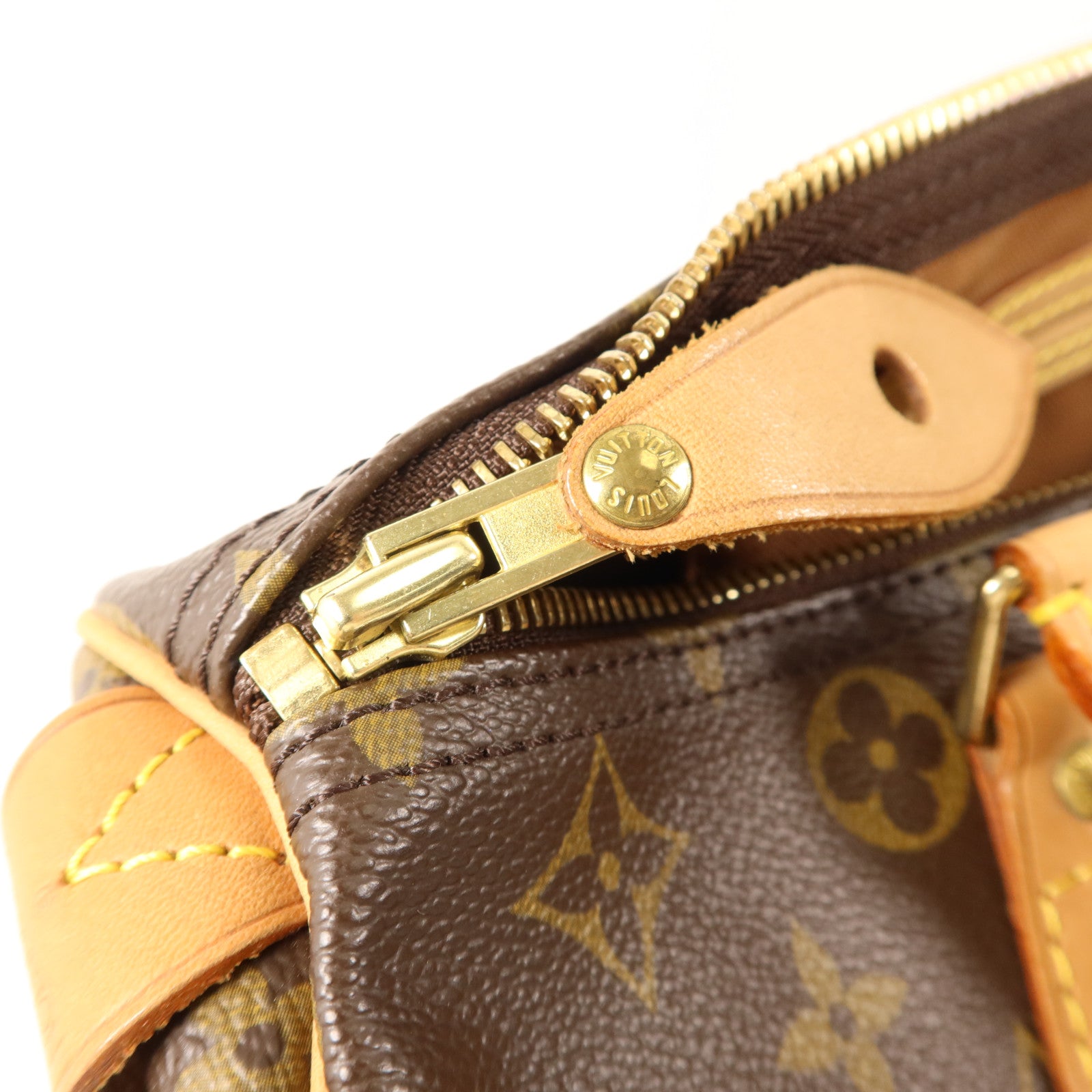 LOUIS VUITTON Monogram Speedy 30金扣手挽袋