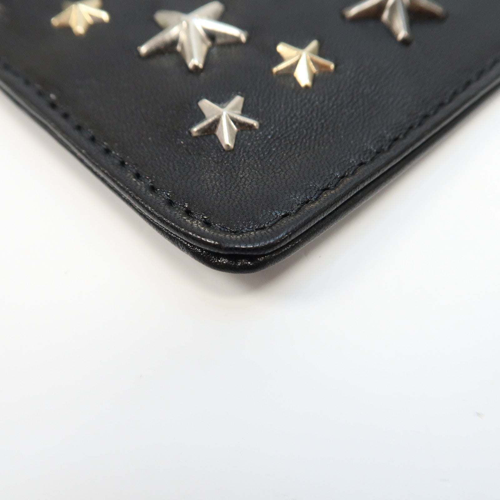 JIMMY CHOO 羊皮皮革Coin Key Case鎖匙/零錢包黑色