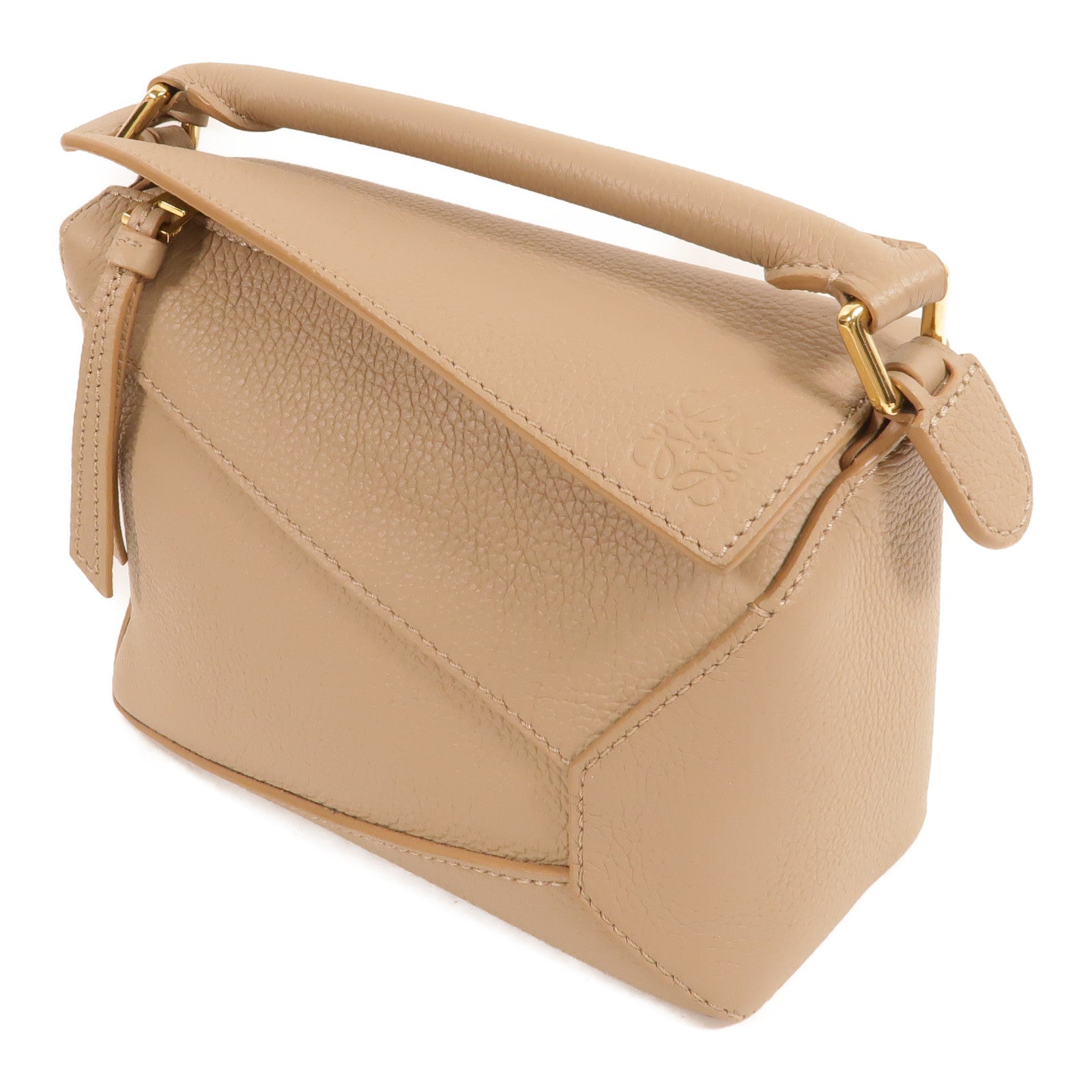LOEWE 牛皮皮革Mini Puzzle手挽肩背兩用袋