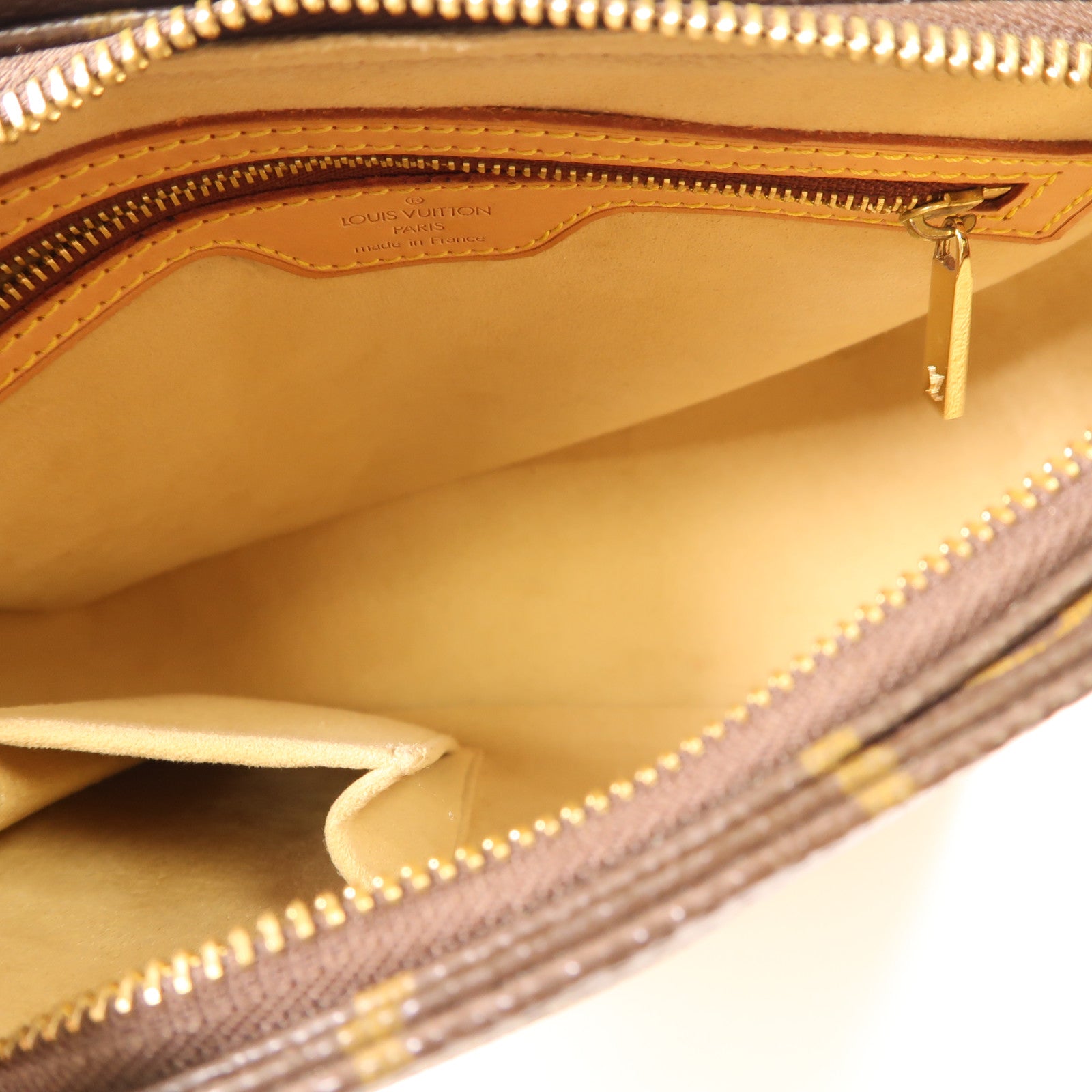 LOUIS VUITTON Monogram Looping MM金扣肩背袋棕色