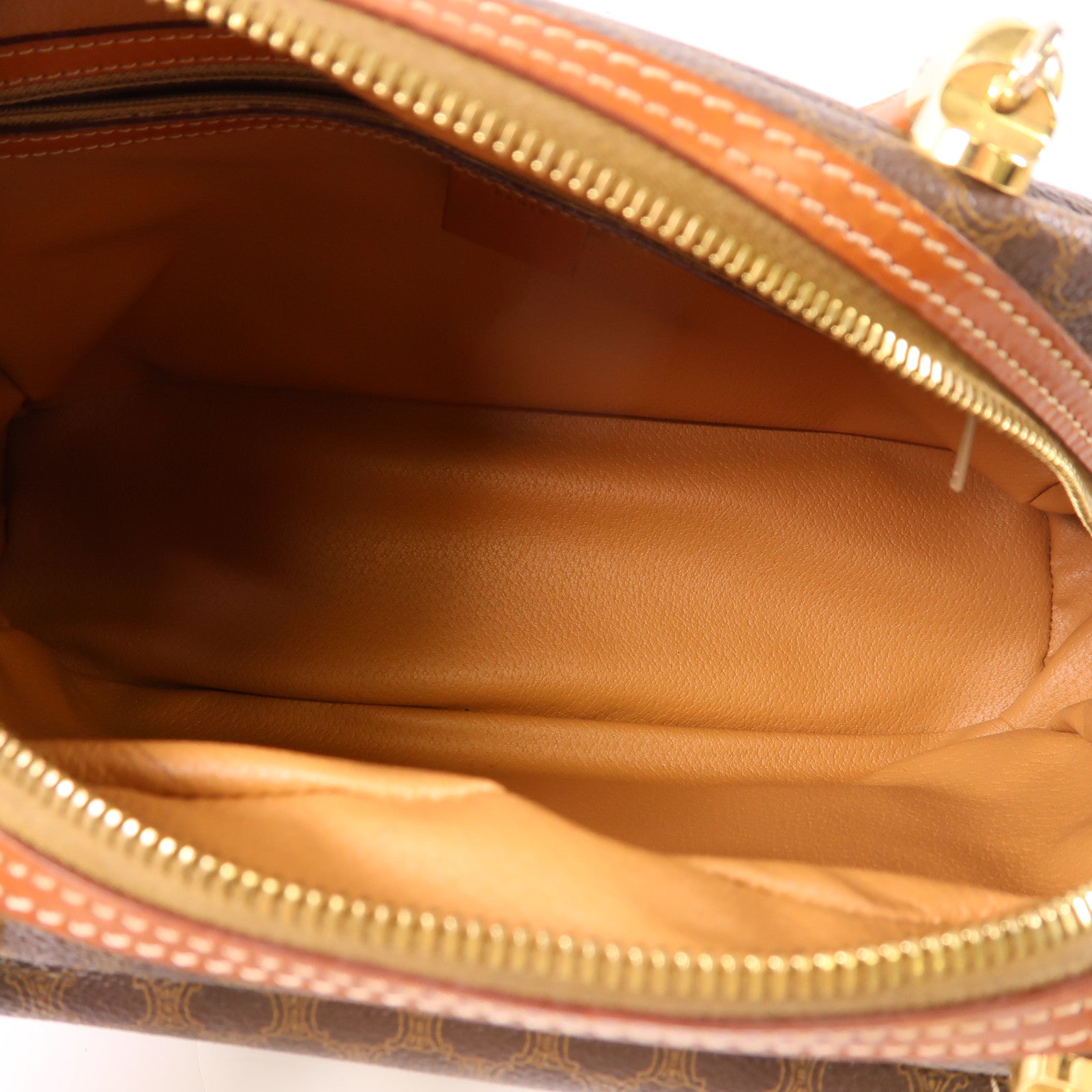 CELINE 塗層帆布Macadam Handbag金扣手挽袋