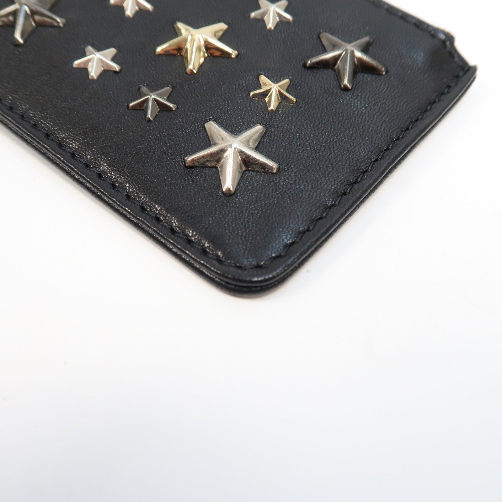 JIMMY CHOO 羊皮皮革Coin Key Case鎖匙/零錢包黑色