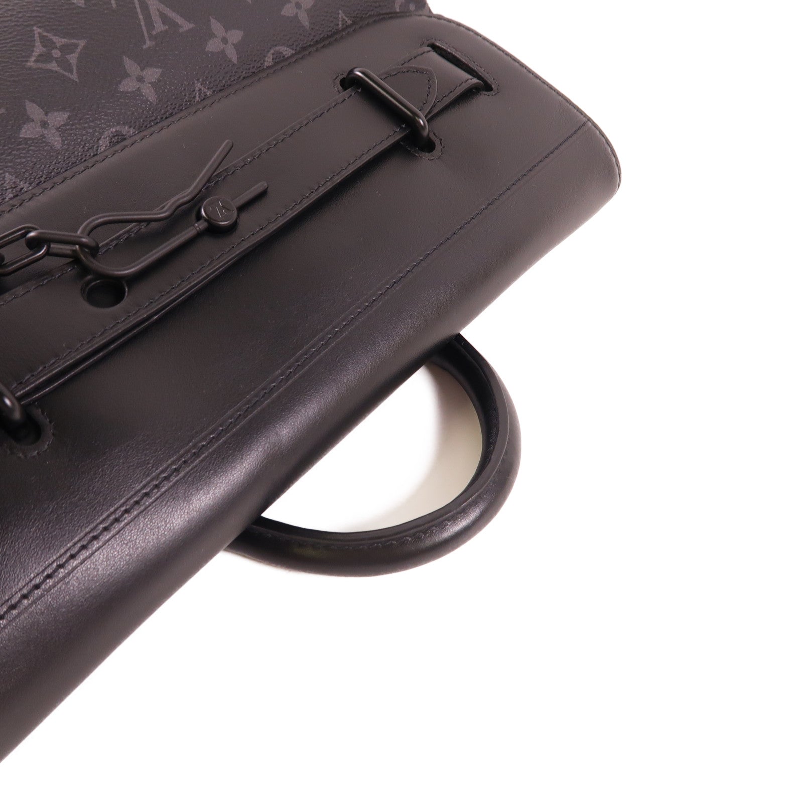 LOUIS VUITTON Monogram Eclipse Steamer PM手挽肩背兩用袋